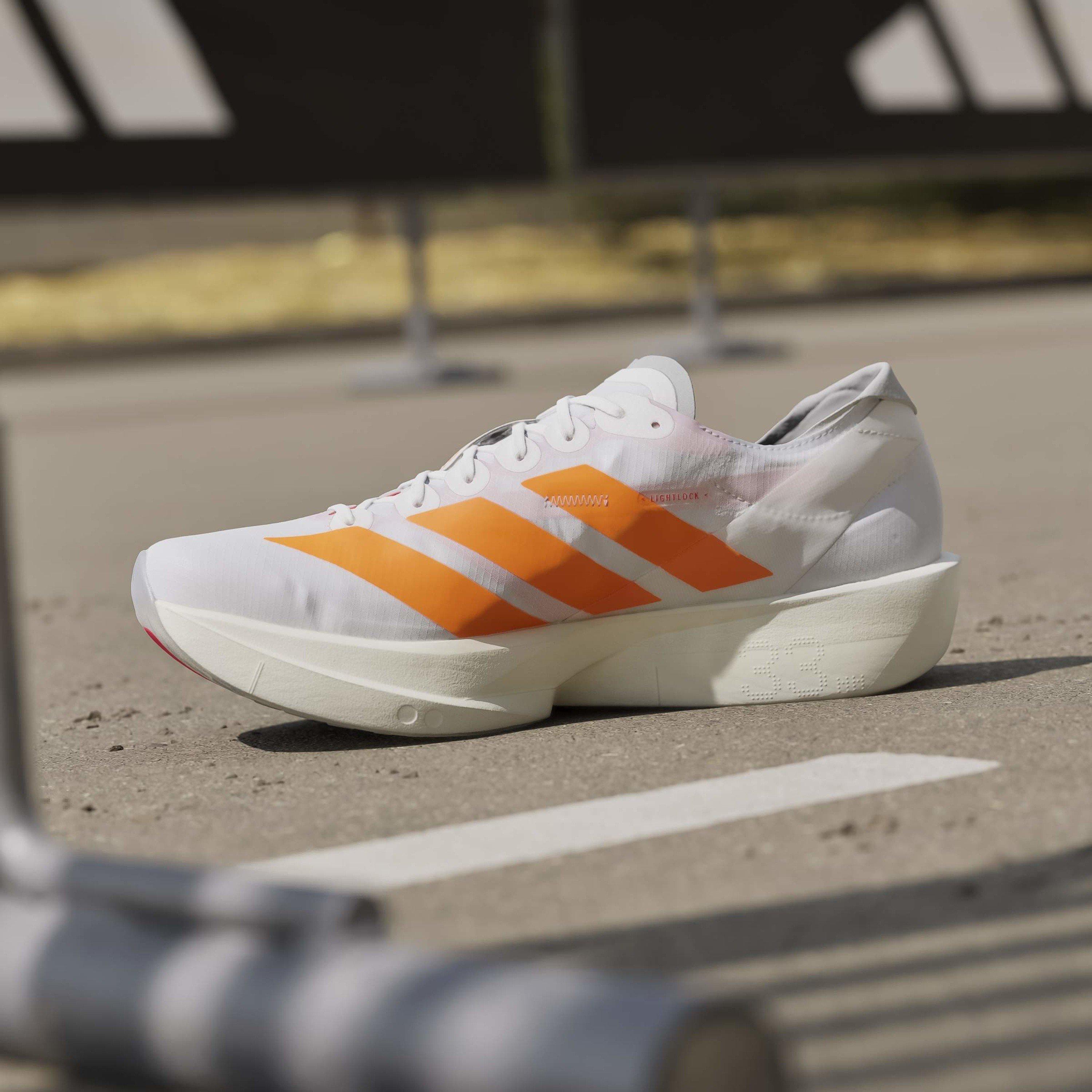 White/Orange - adidas - adidas Adizero Takumi Sen 11 Road Running Shoes - 14