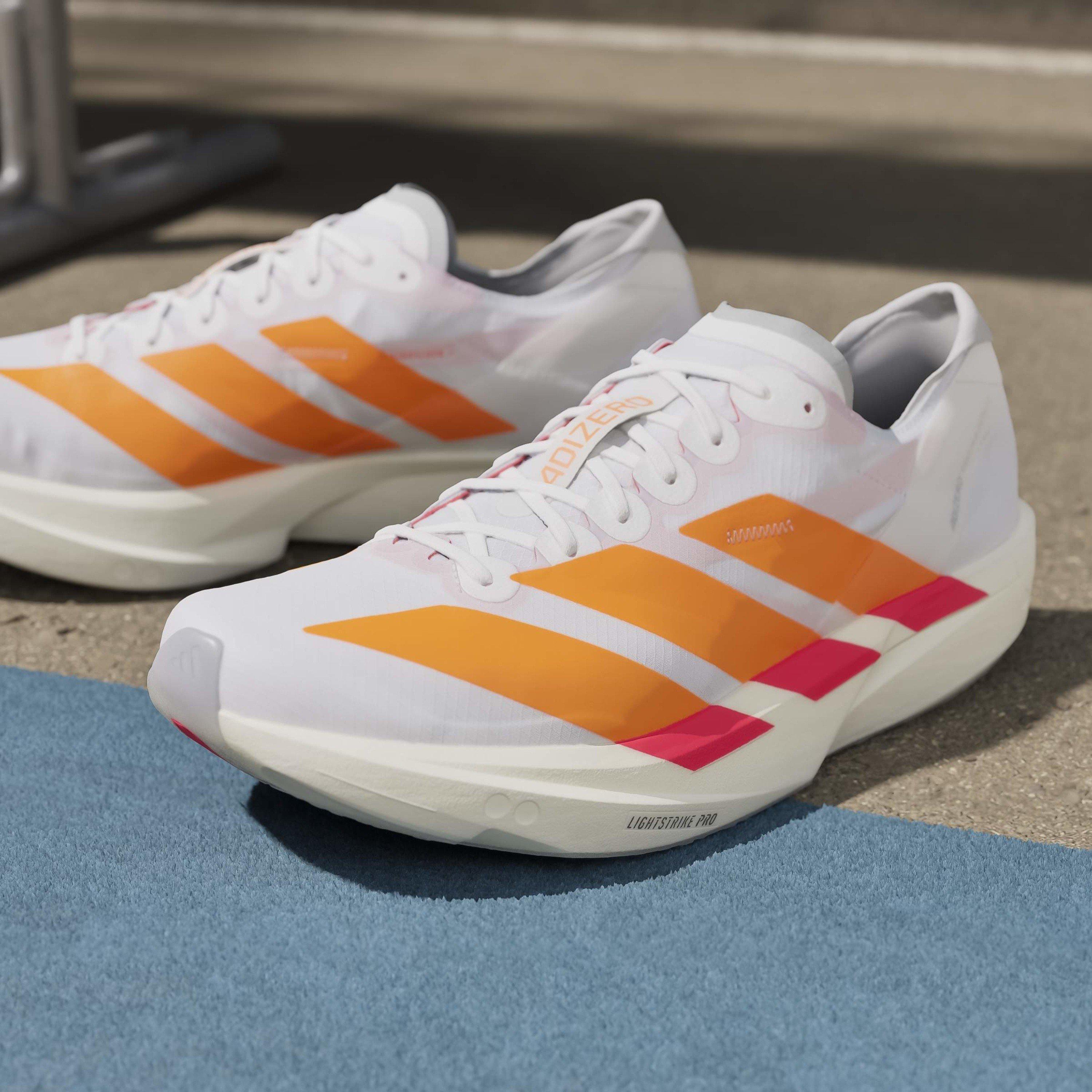White/Orange - adidas - adidas Adizero Takumi Sen 11 Road Running Shoes - 16