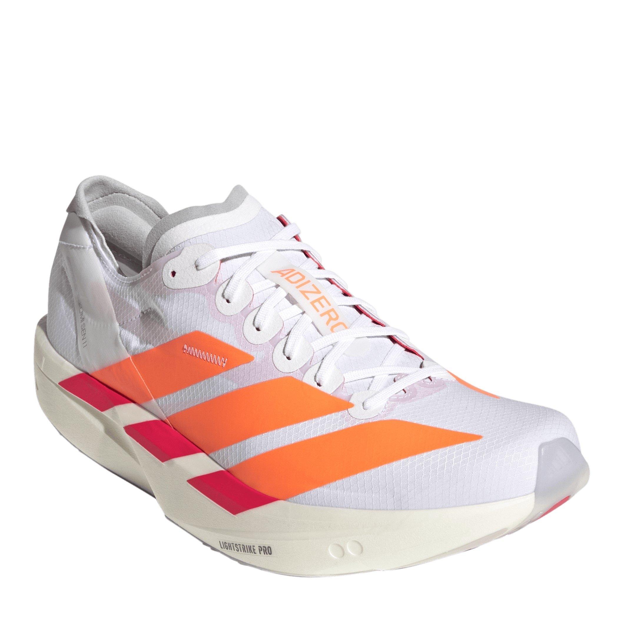 White/Orange - adidas - adidas Adizero Takumi Sen 11 Road Running Shoes - 3