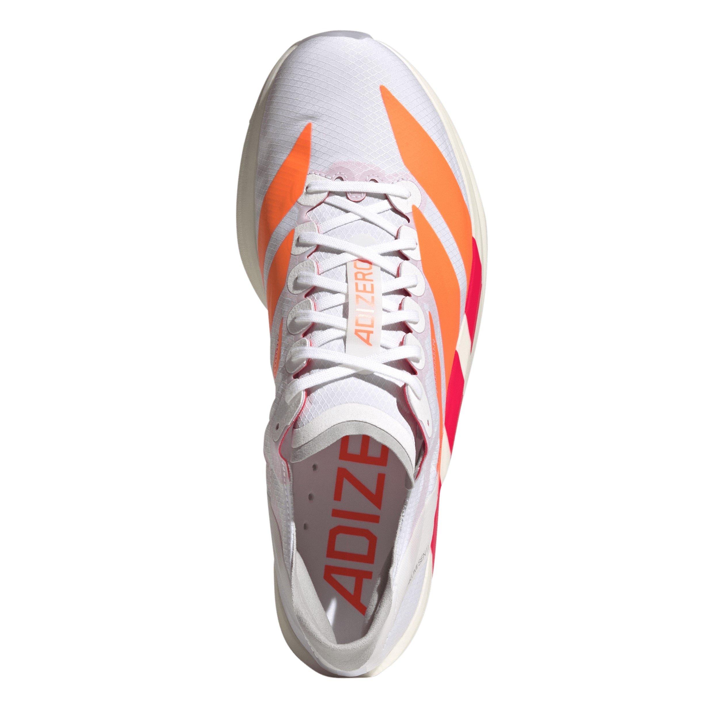 White/Orange - adidas - adidas Adizero Takumi Sen 11 Road Running Shoes - 5