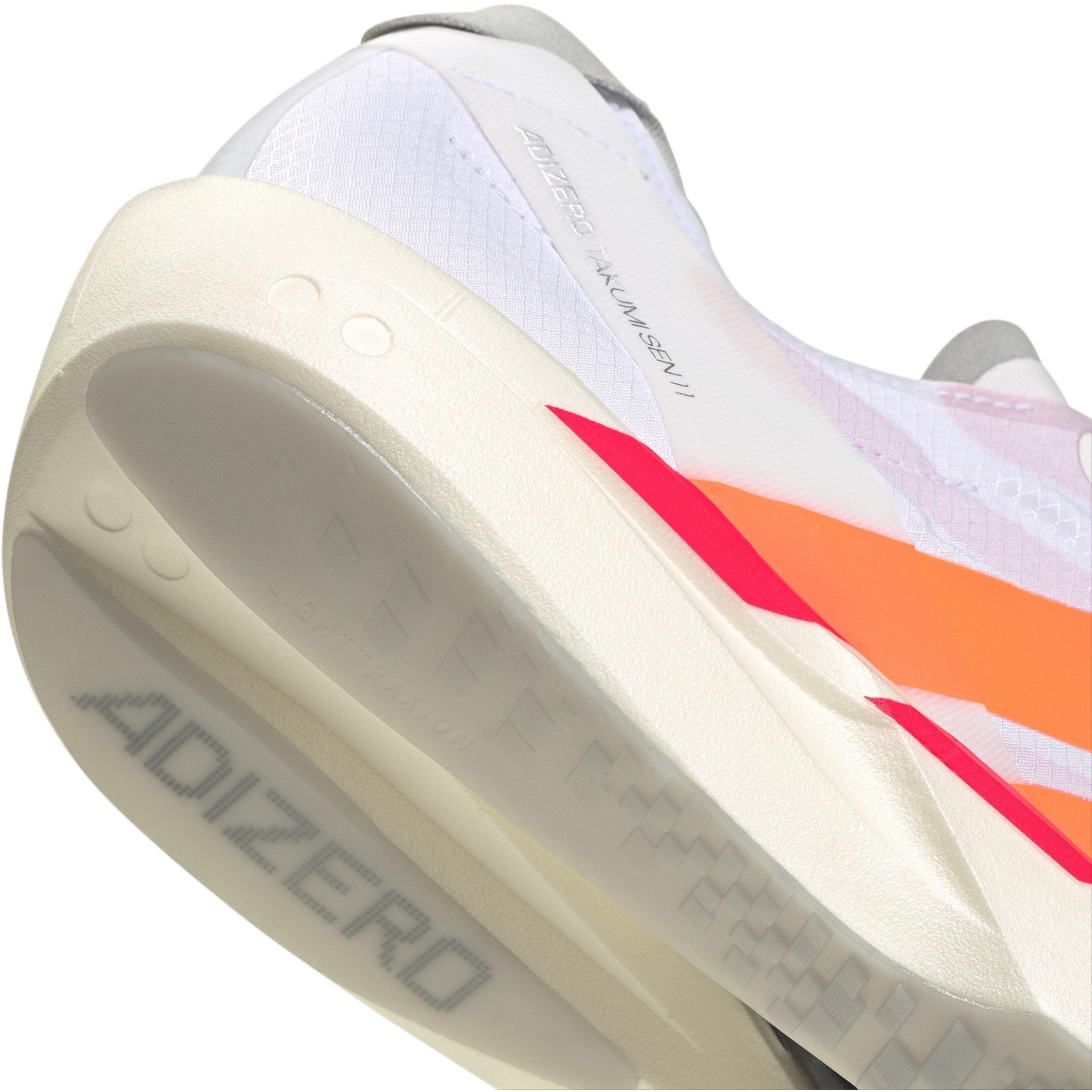 White/Orange - adidas - adidas Adizero Takumi Sen 11 Road Running Shoes - 7