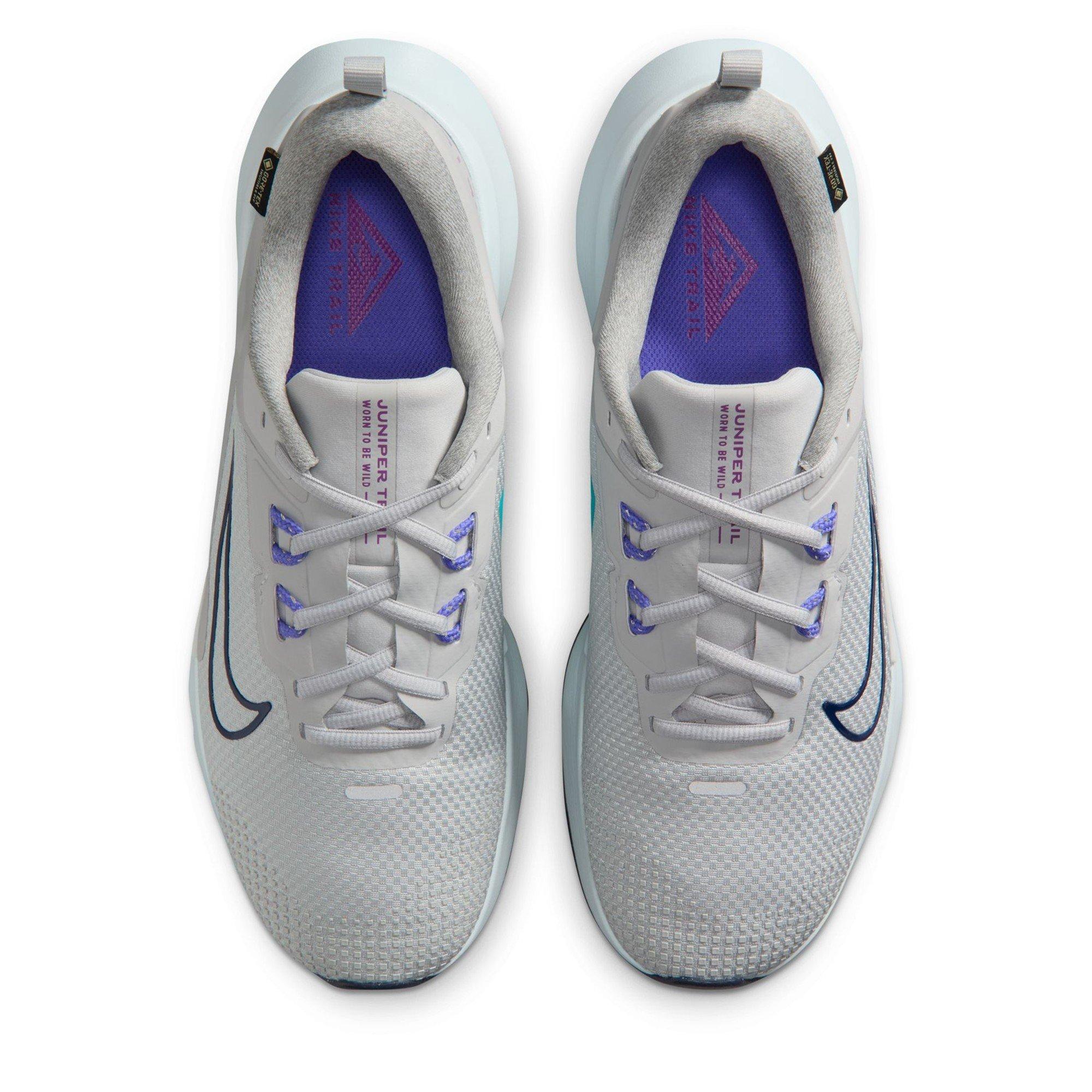 Grigio/Navy - Nike - Juniper Trail 2 GTX Mens Trail Running Shoes - 6