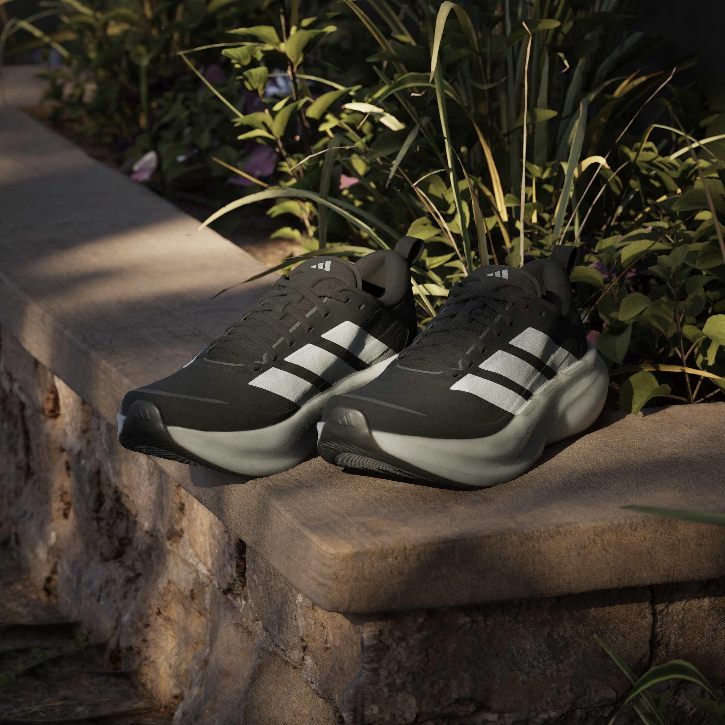 Crno/Bijelo - adidas - Supernova Glide Mens Running Shoes - 12