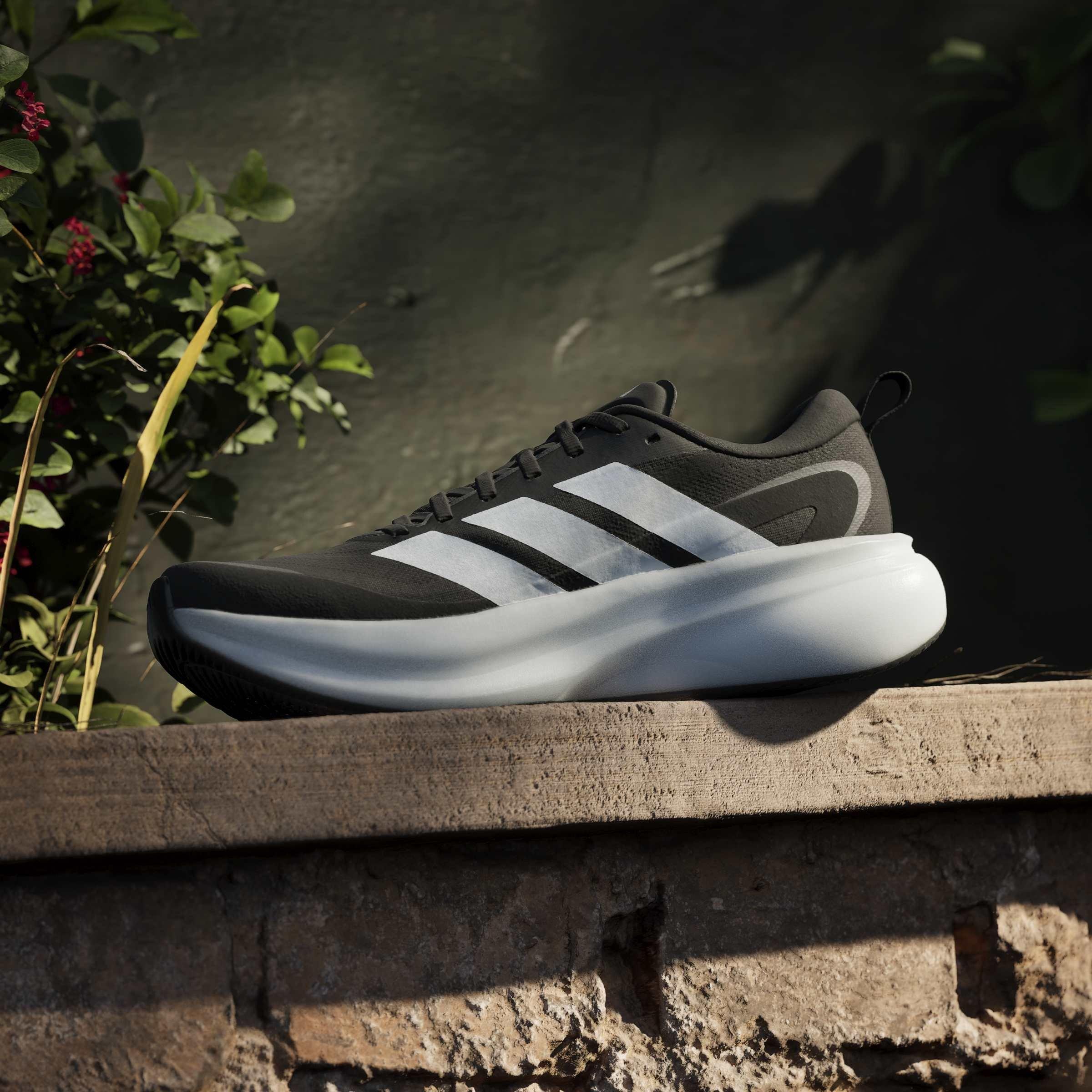 Crno/Bijelo - adidas - Supernova Glide Mens Running Shoes - 14