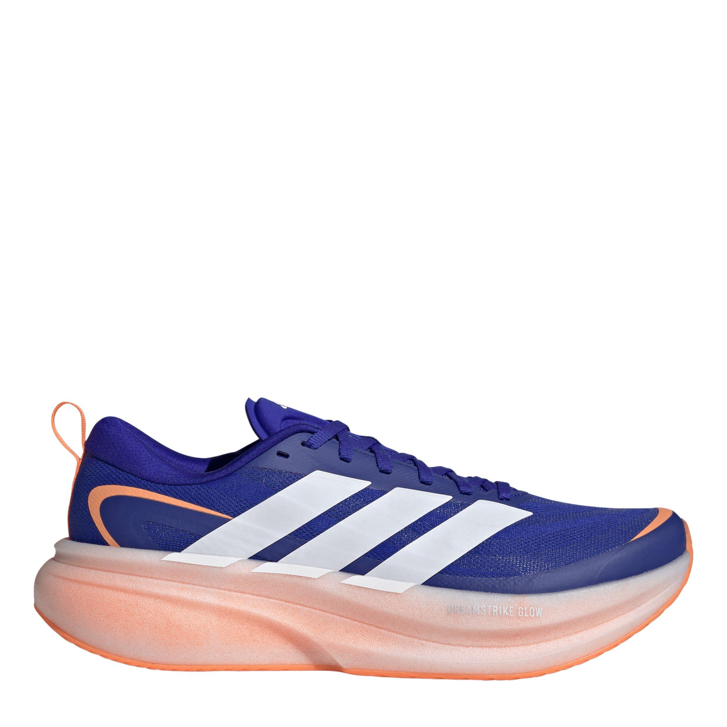 Adidas Men's Supernova Glide Running Shoes - Blue/Orange - 10 (44.7)