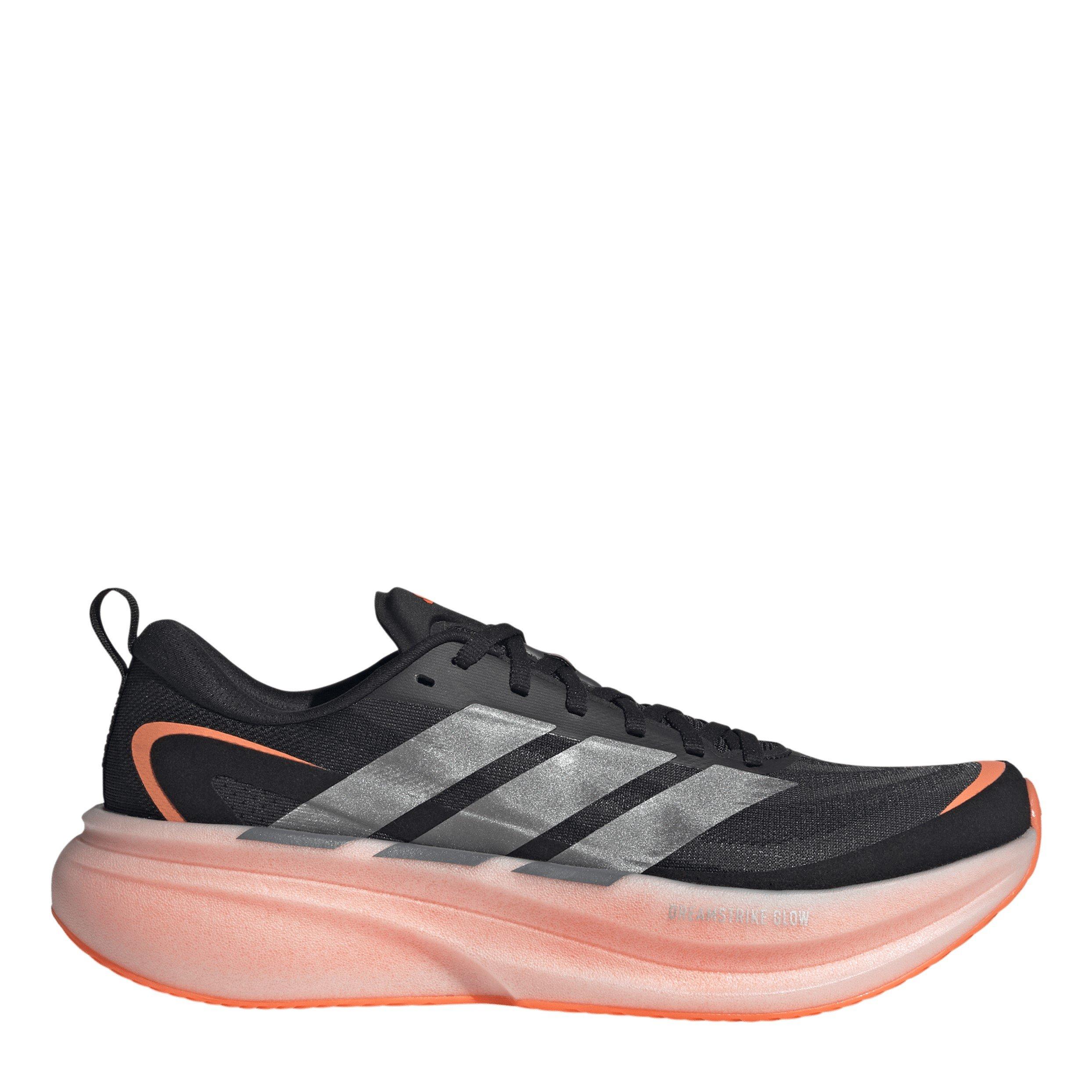 Adidas Men's Supernova Glide Running Shoes - Black/Orange - 12 (47.3)