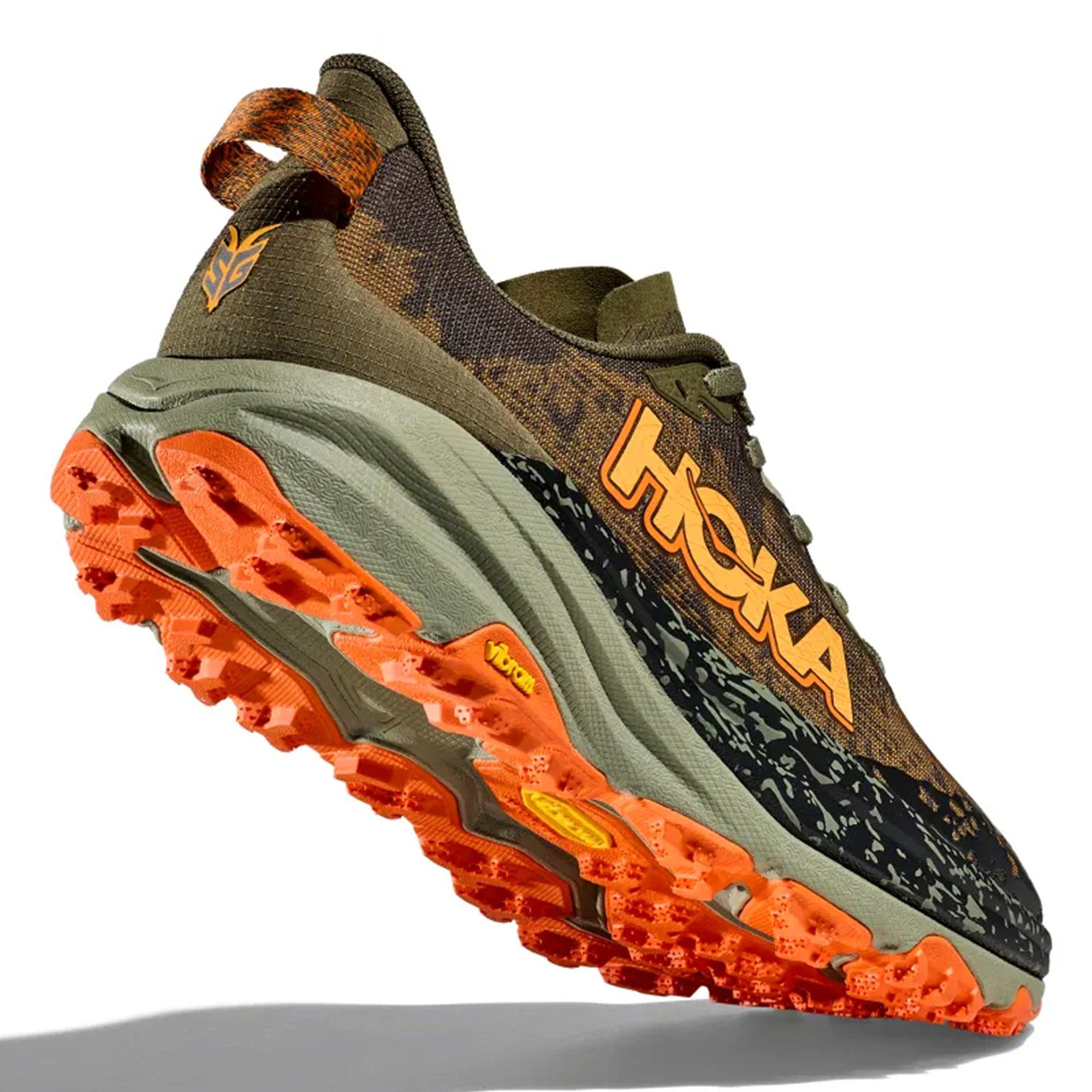 ATQOLIVE/SQUASH - Hoka - Speedgoat 6 Mens Trail Running Shoes - 7