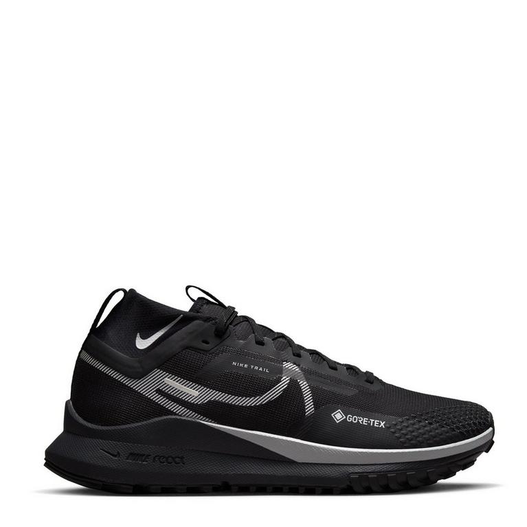 Noir/Gris - Nike - React Pegasus Trail 4 GORE-TEX Mens Waterproof Trail Running Shoes - 1