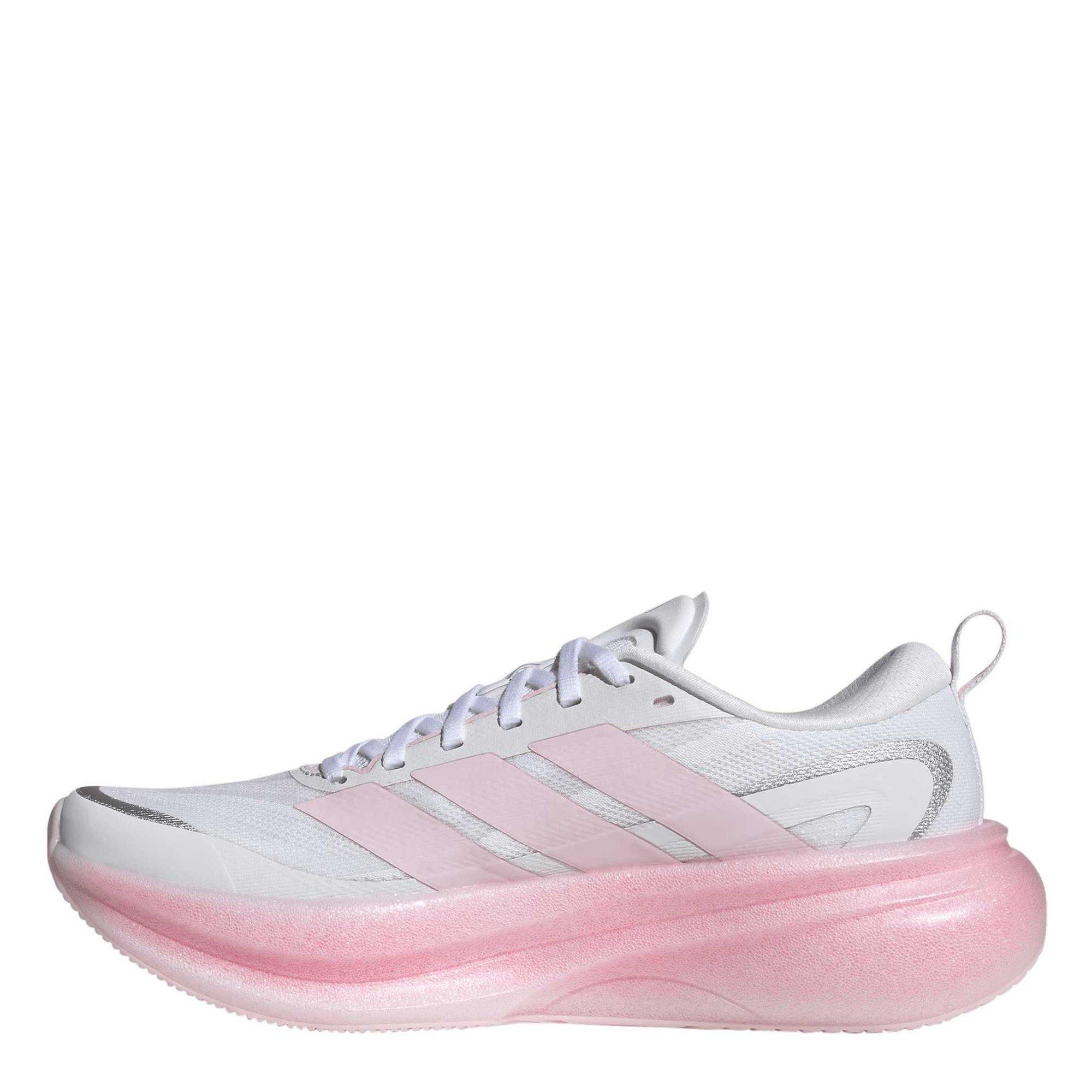 White/Pink - adidas - Supernova Glide Womens Running Shoes - 2