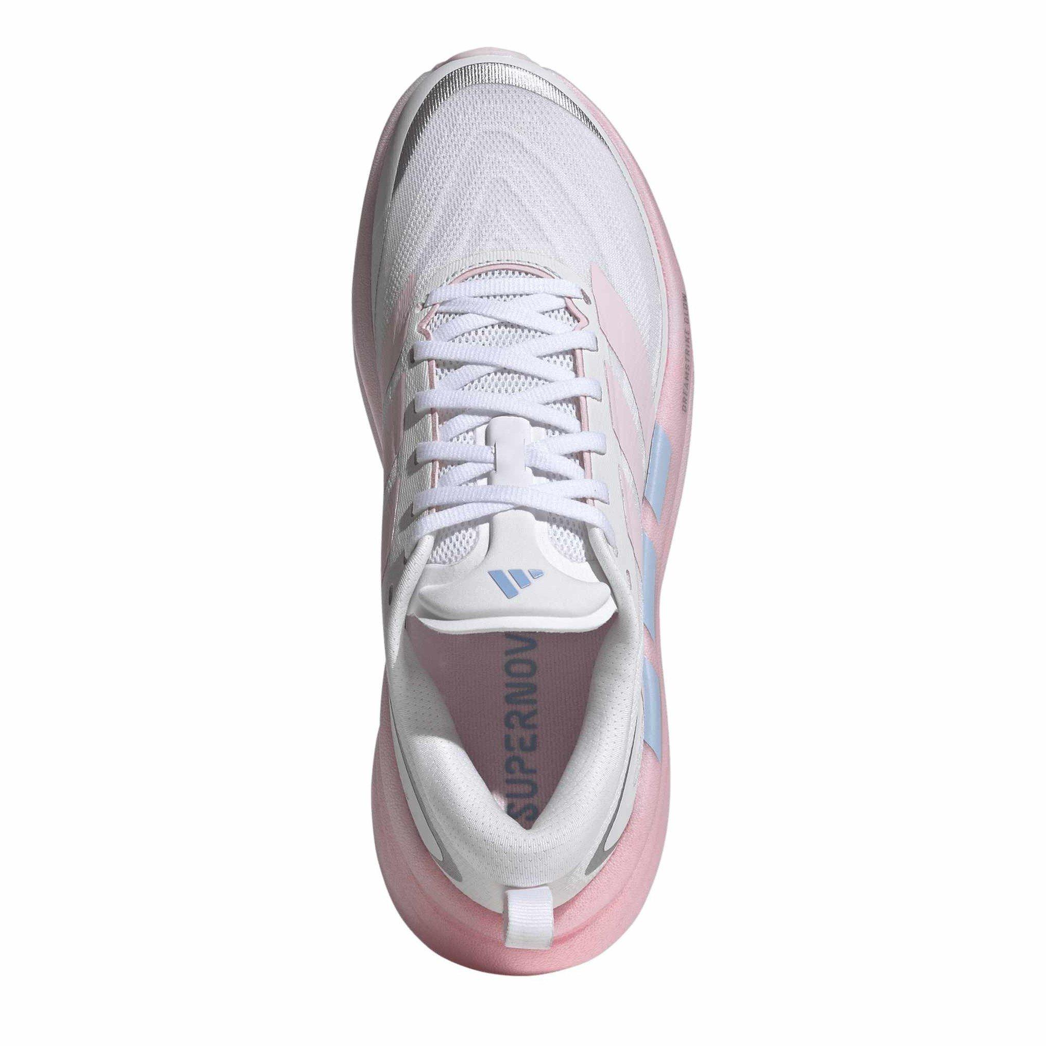 White/Pink - adidas - Supernova Glide Womens Running Shoes - 5