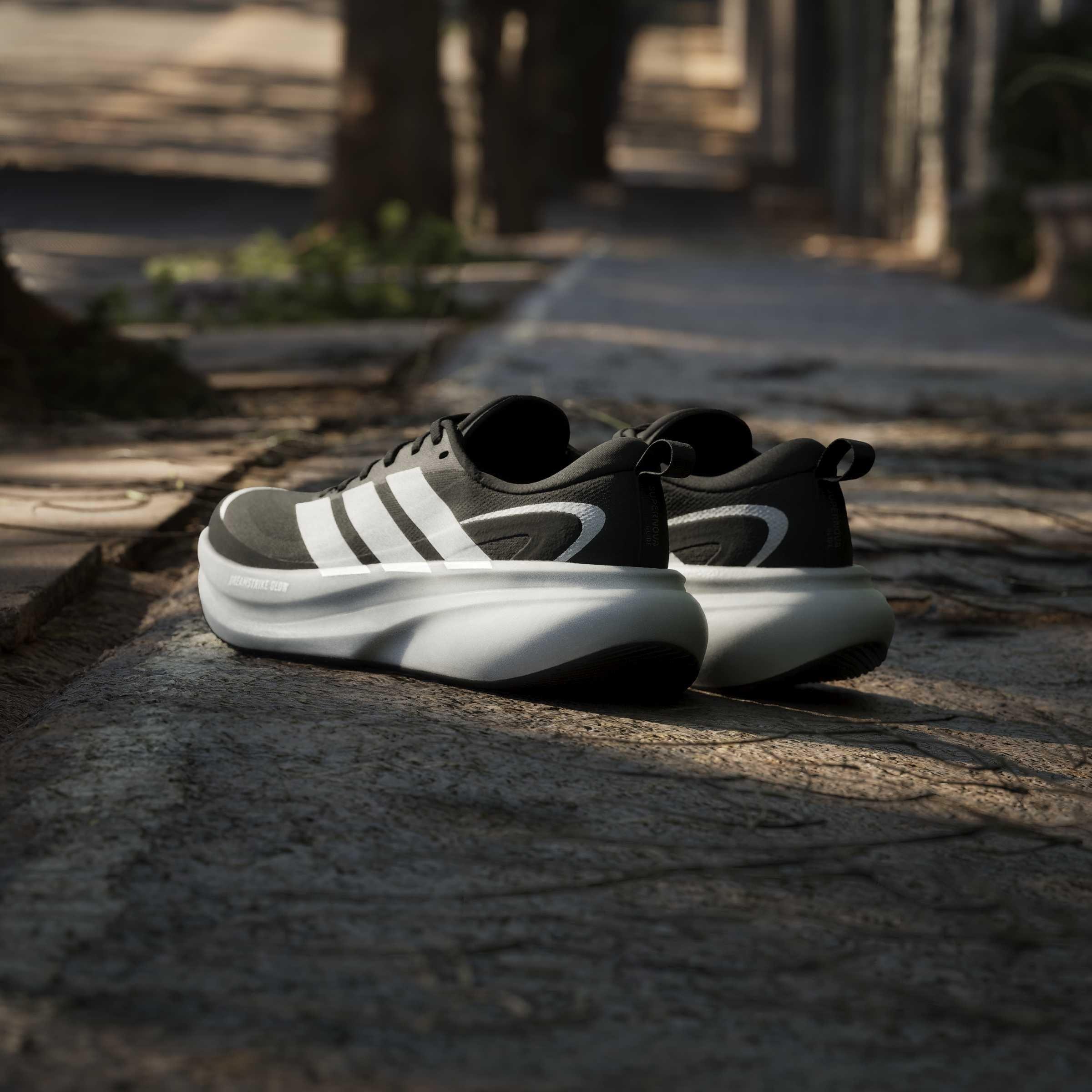 Black/White - adidas - Supernova Glide Womens Running Shoes - 13