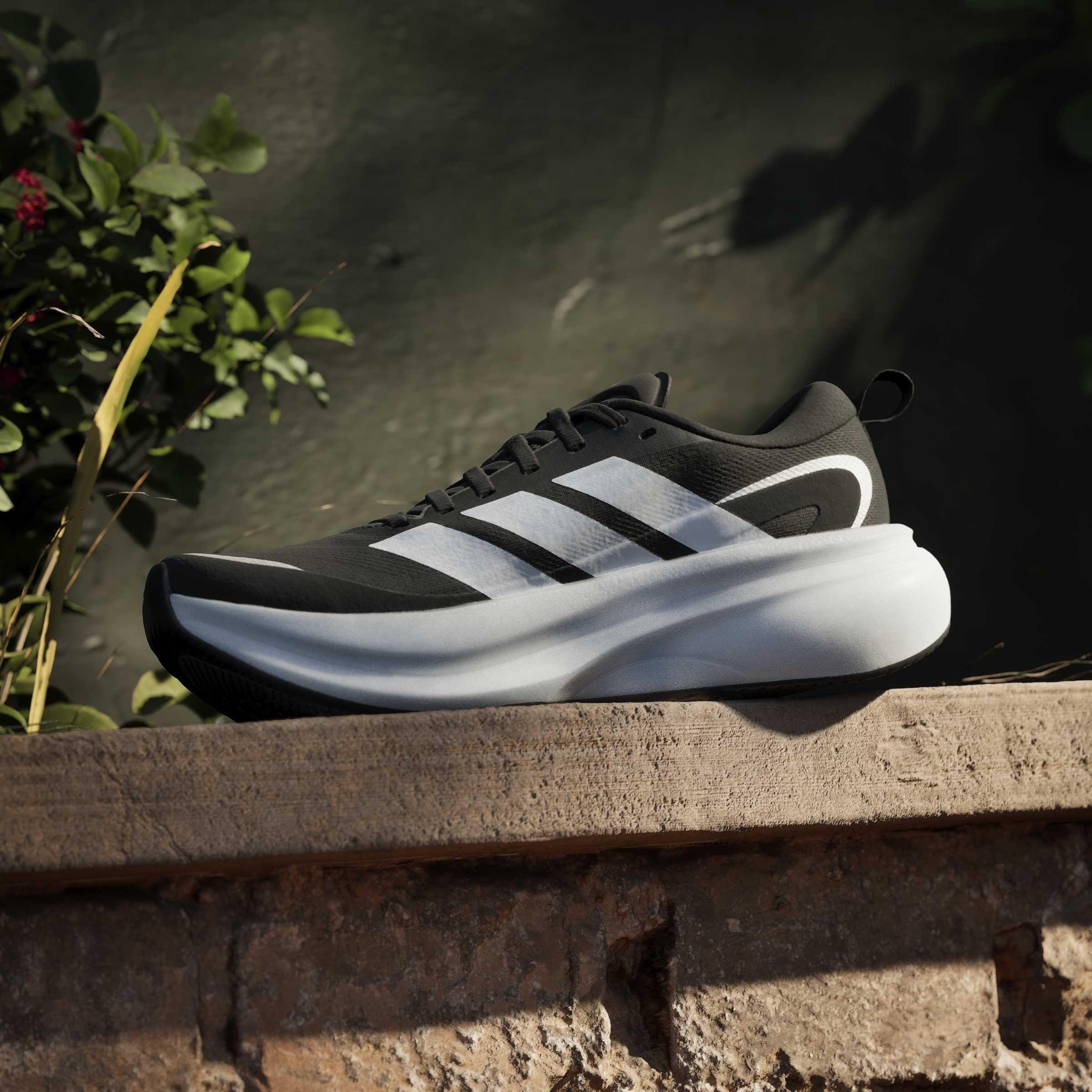 Black/White - adidas - Supernova Glide Womens Running Shoes - 14