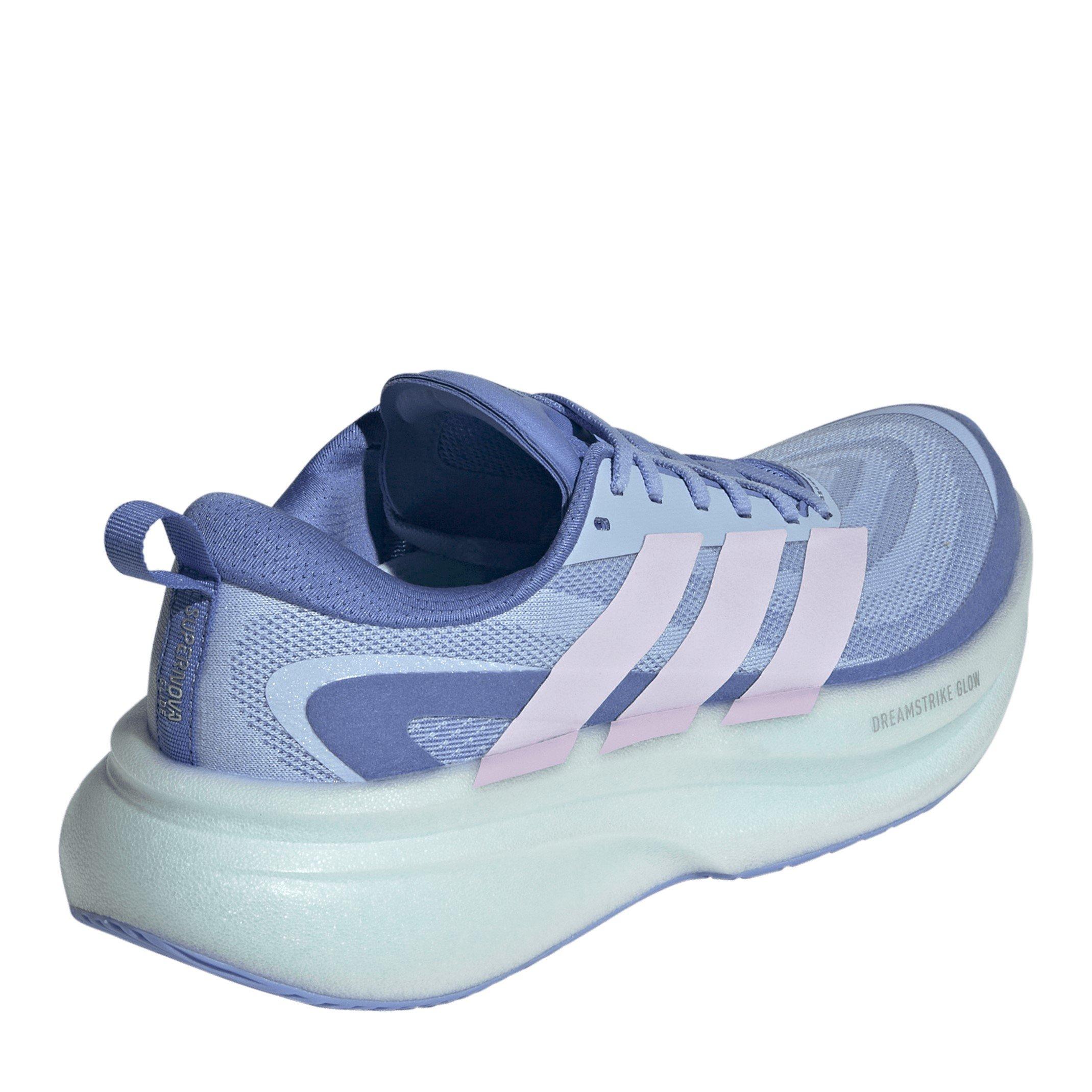Glow Blue/Ice - adidas - Supernova Glide Womens Running Shoes - 4