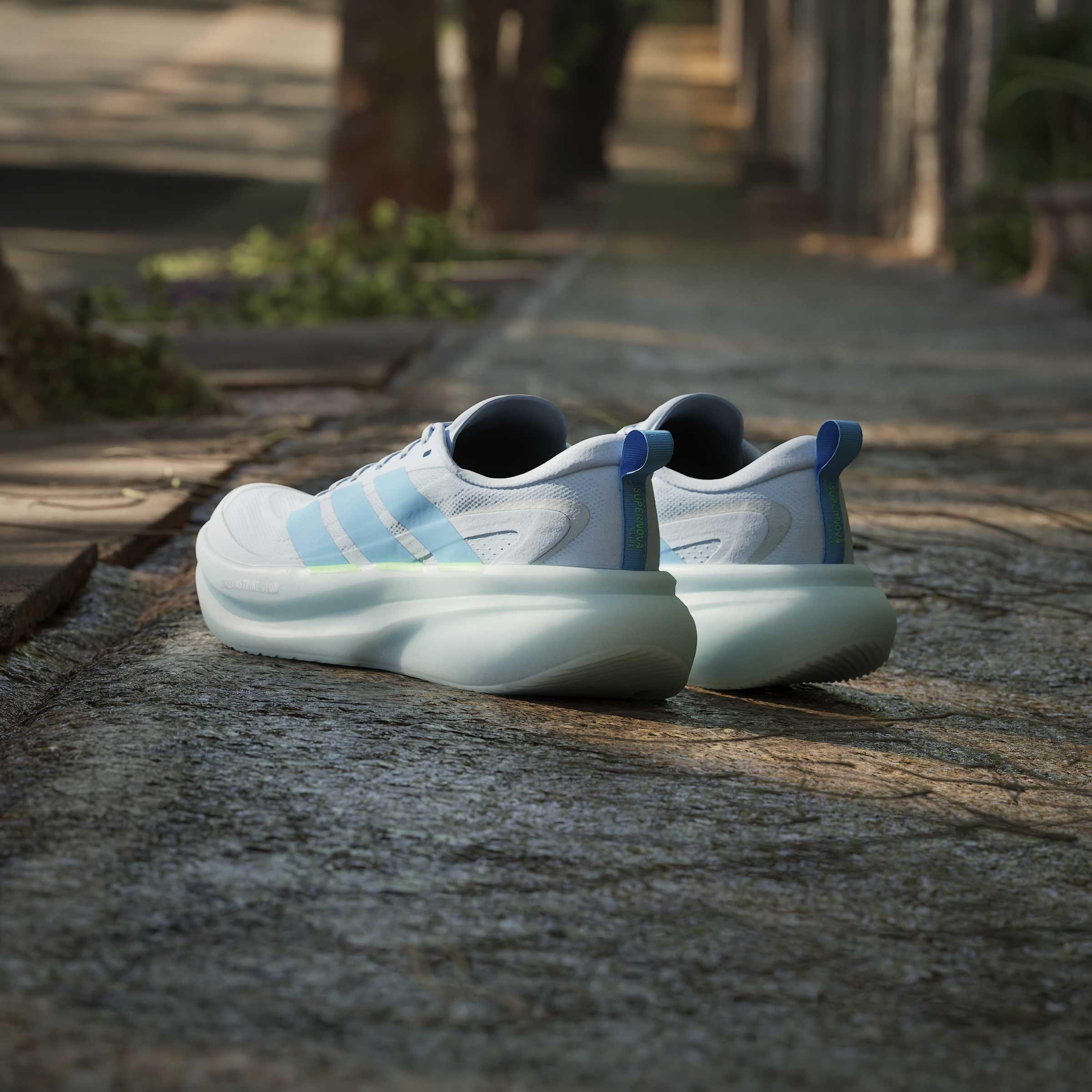 Crystal/Blue - adidas - Supernova Glide Womens Running Shoes - 13