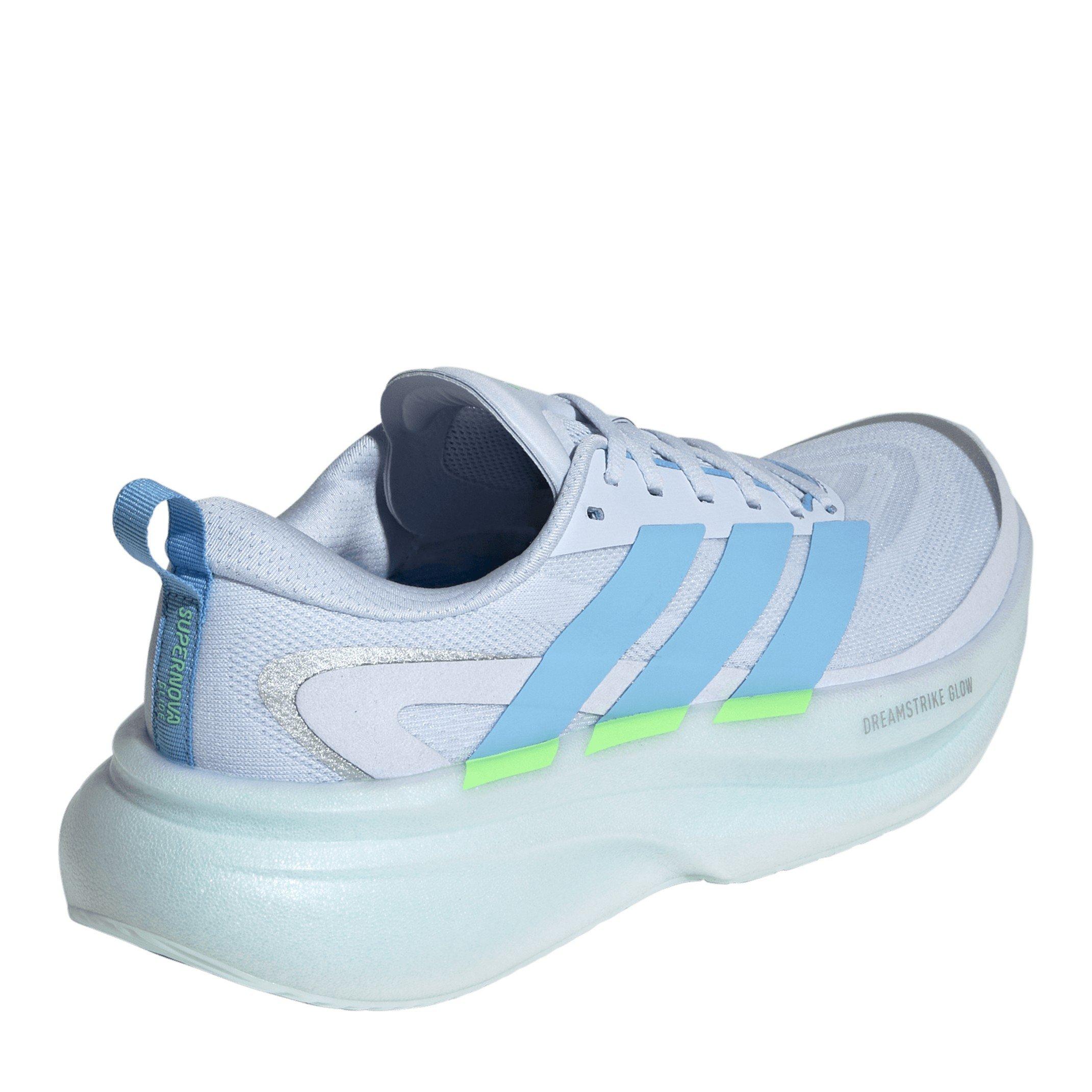 Crystal/Blue - adidas - Supernova Glide Womens Running Shoes - 4