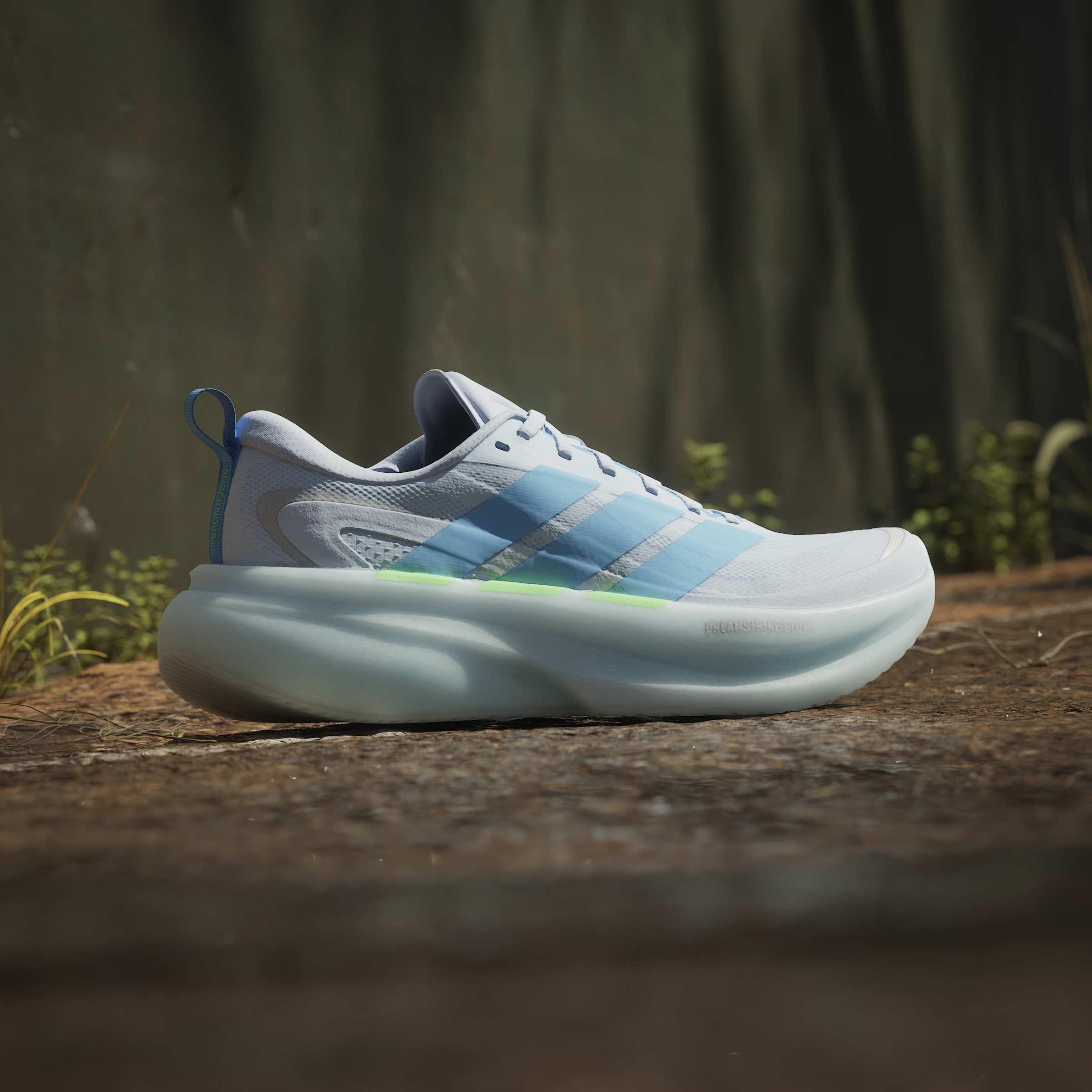 Crystal/Blue - adidas - Supernova Glide Womens Running Shoes - 10