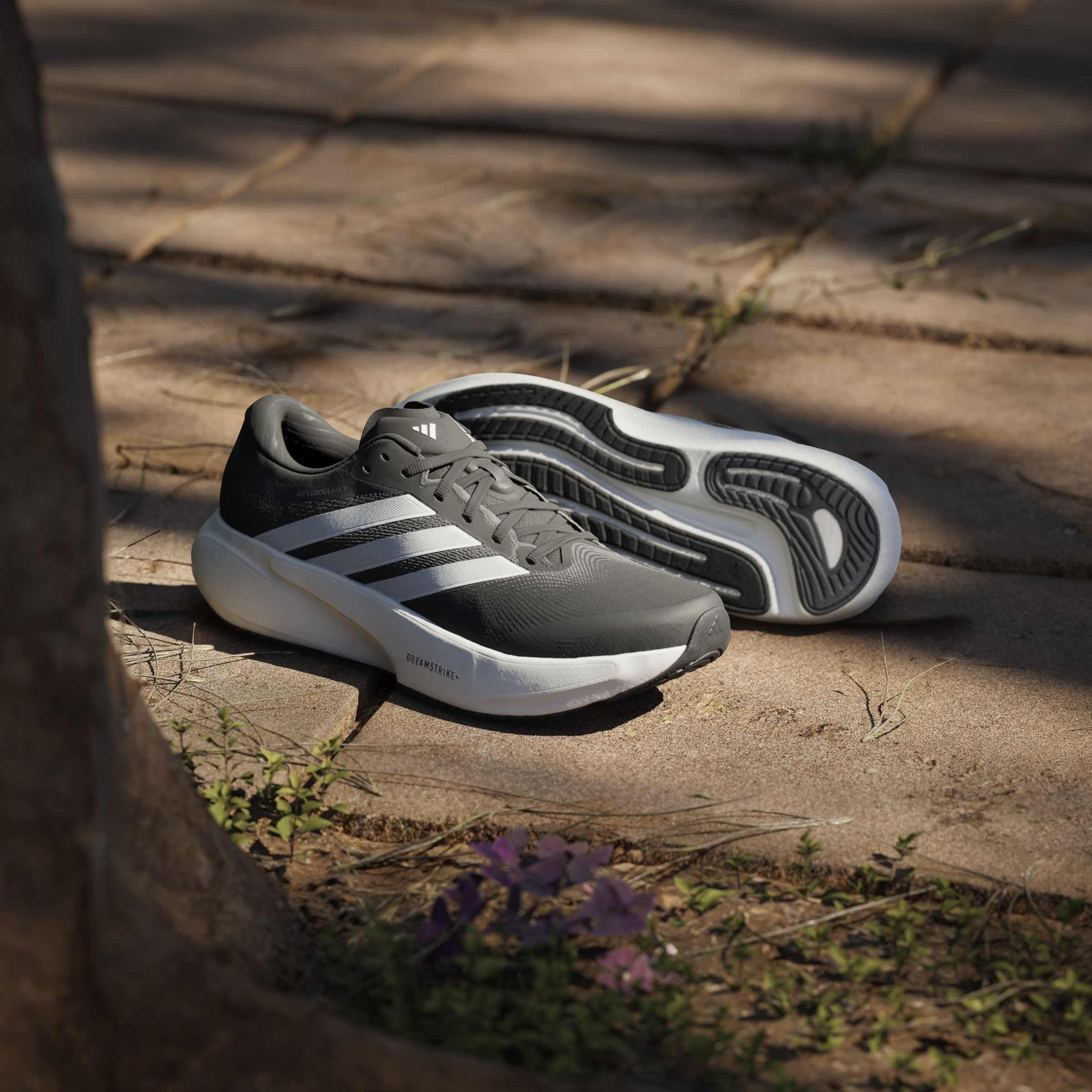 Black/White - adidas - Mens adidas Supernova Rise 3 Road Running Shoes - 15