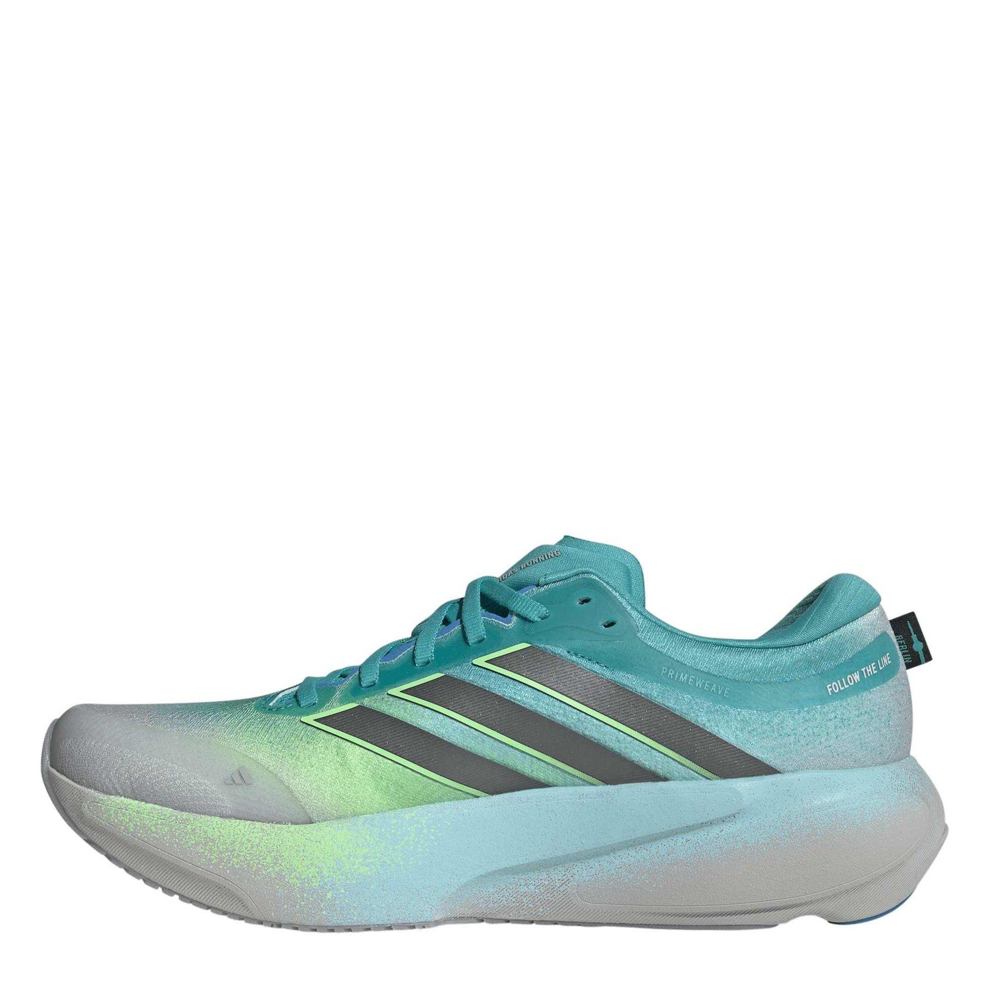 Grey/Iron/Lime - adidas - Mens adidas Supernova Rise 3 Road Running Shoes - 2