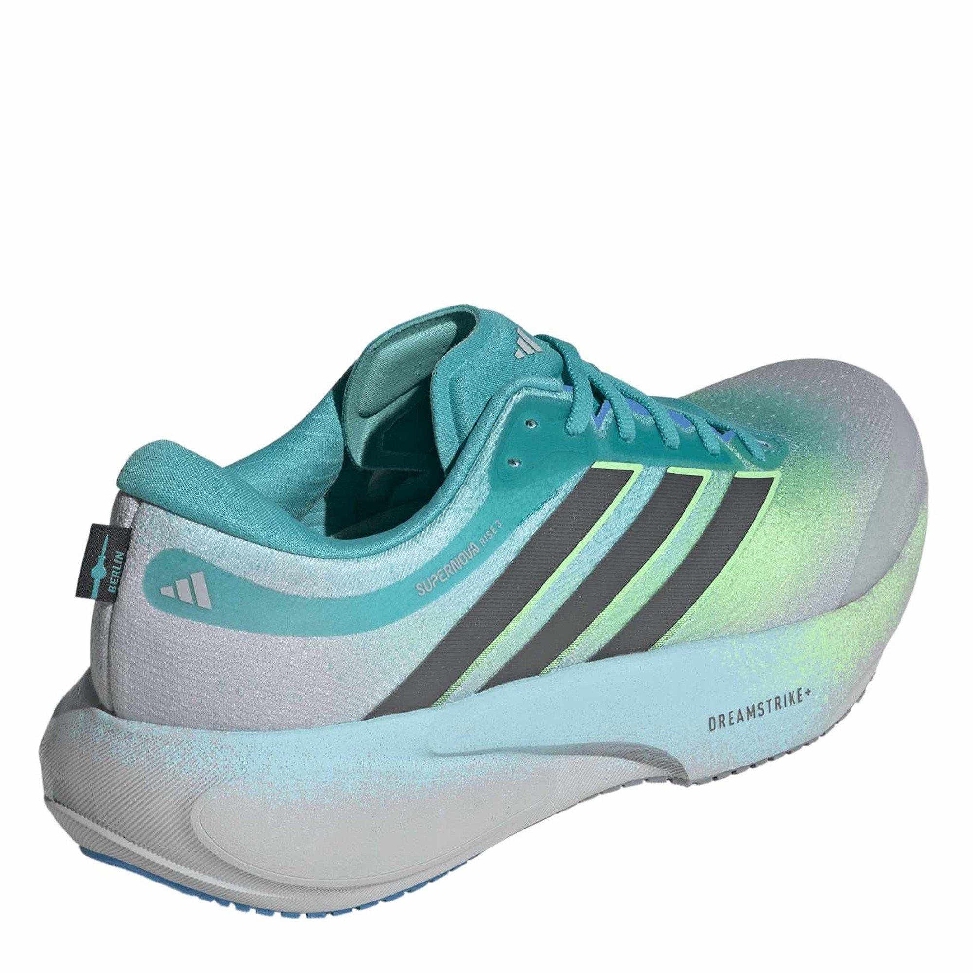 Grey/Iron/Lime - adidas - Mens adidas Supernova Rise 3 Road Running Shoes - 4