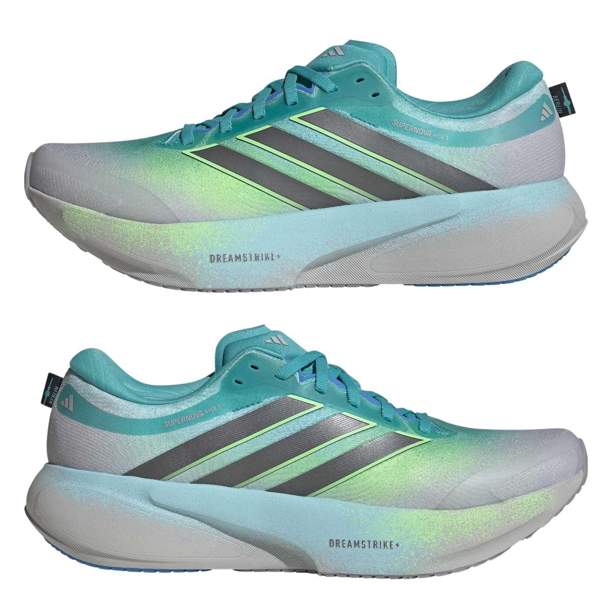 Grey/Iron/Lime - adidas - Mens adidas Supernova Rise 3 Road Running Shoes - 9