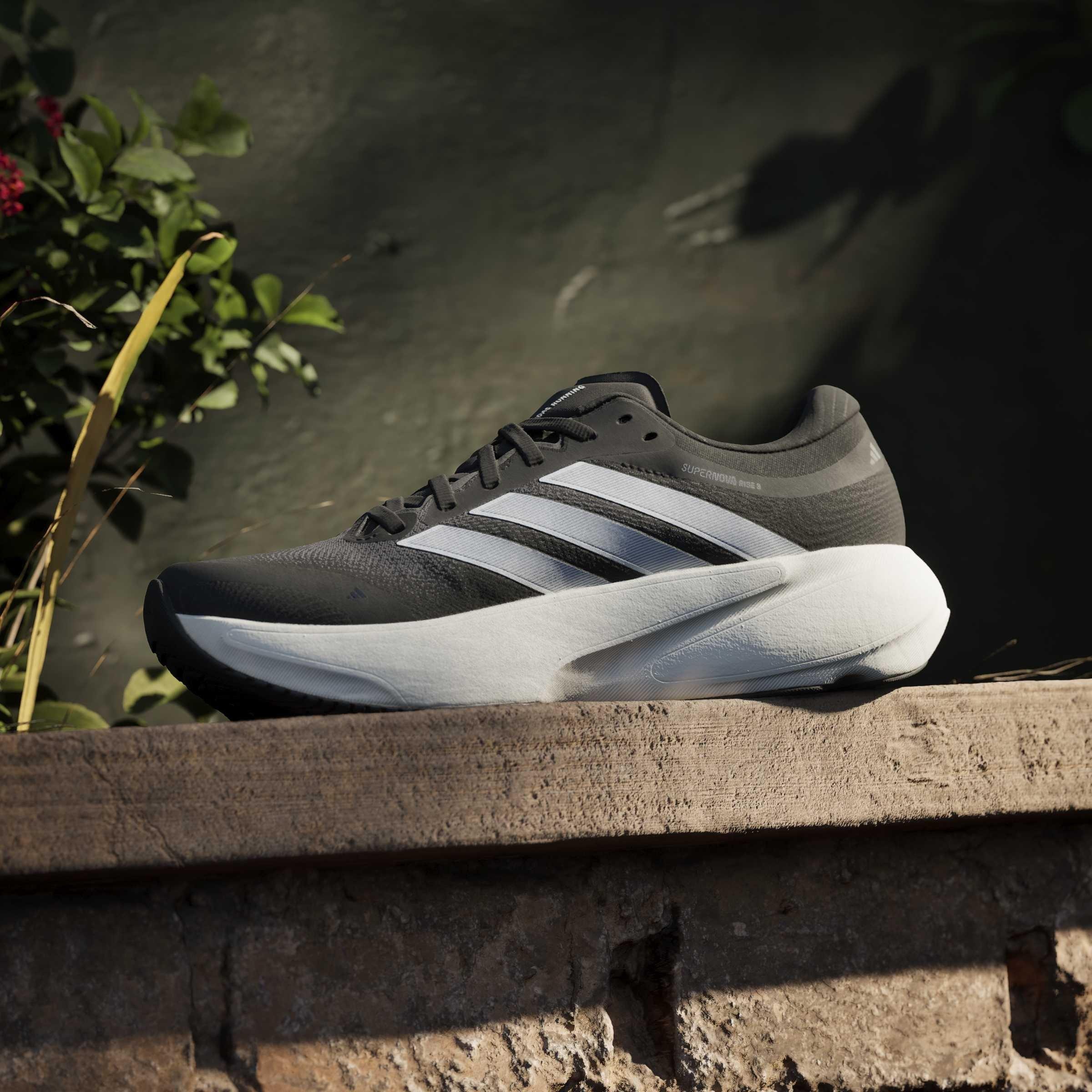 Black/White - adidas - Womens adidas Supernova Rise 3 Road Running Shoes - 14