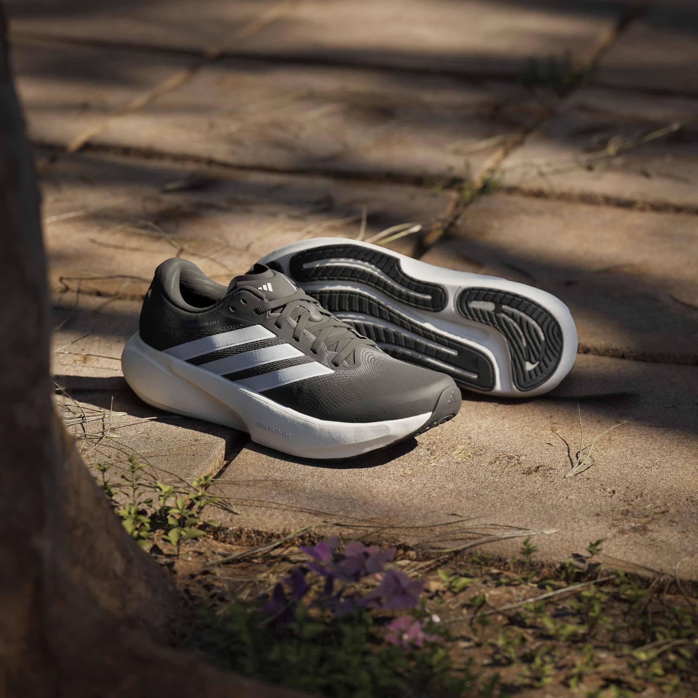 Black/White - adidas - Womens adidas Supernova Rise 3 Road Running Shoes - 15