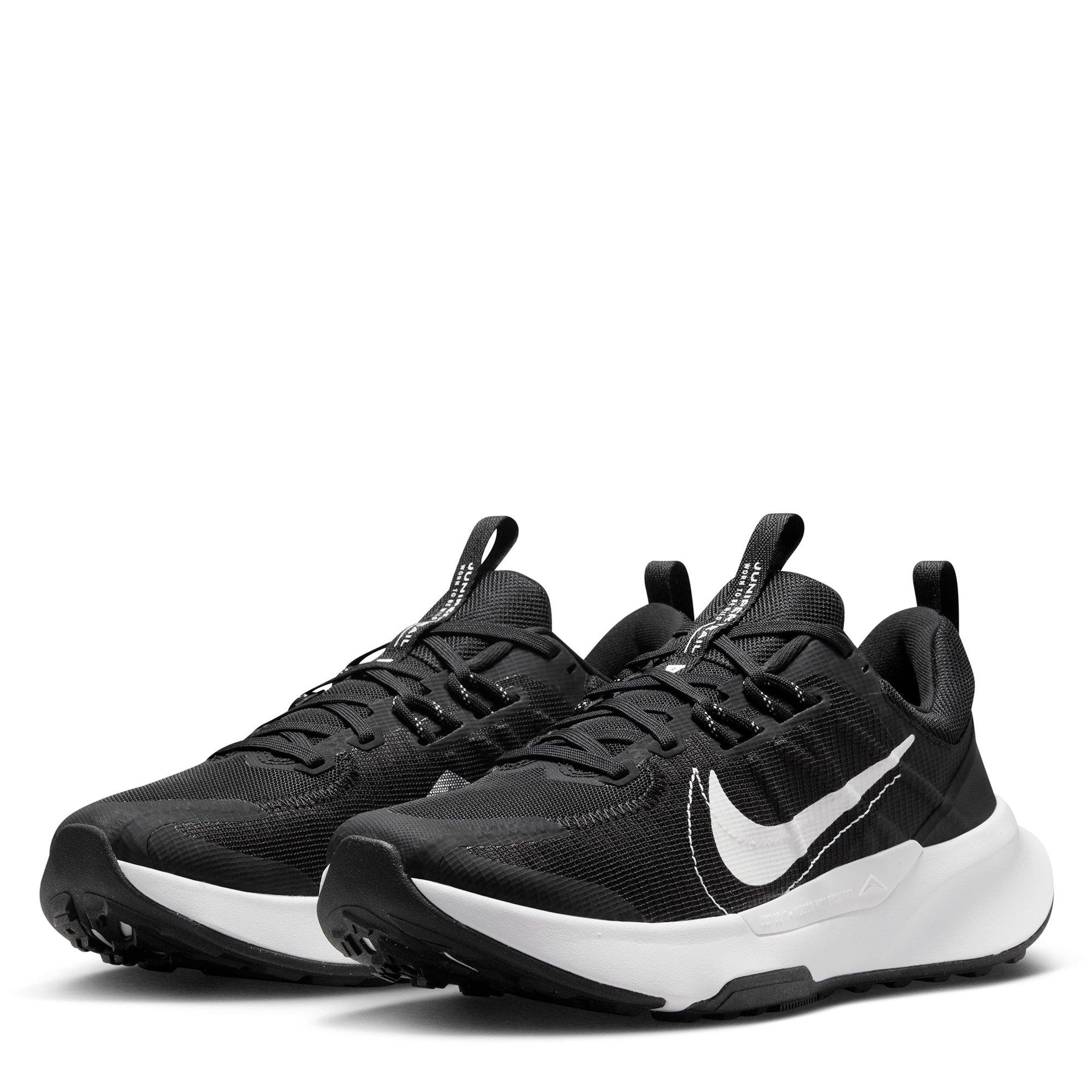 Black/White - Nike - Juniper Trail 2 Next Nature Mens Trail Running Shoes - 5