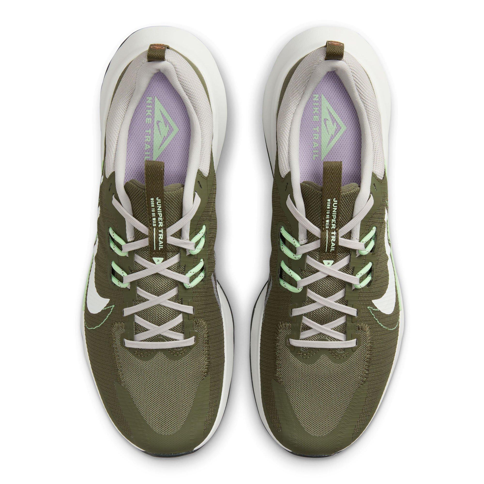 Olive/Wht-Iron - Nike - Juniper Trail 2 Next Nature Mens Trail Running Shoes - 4
