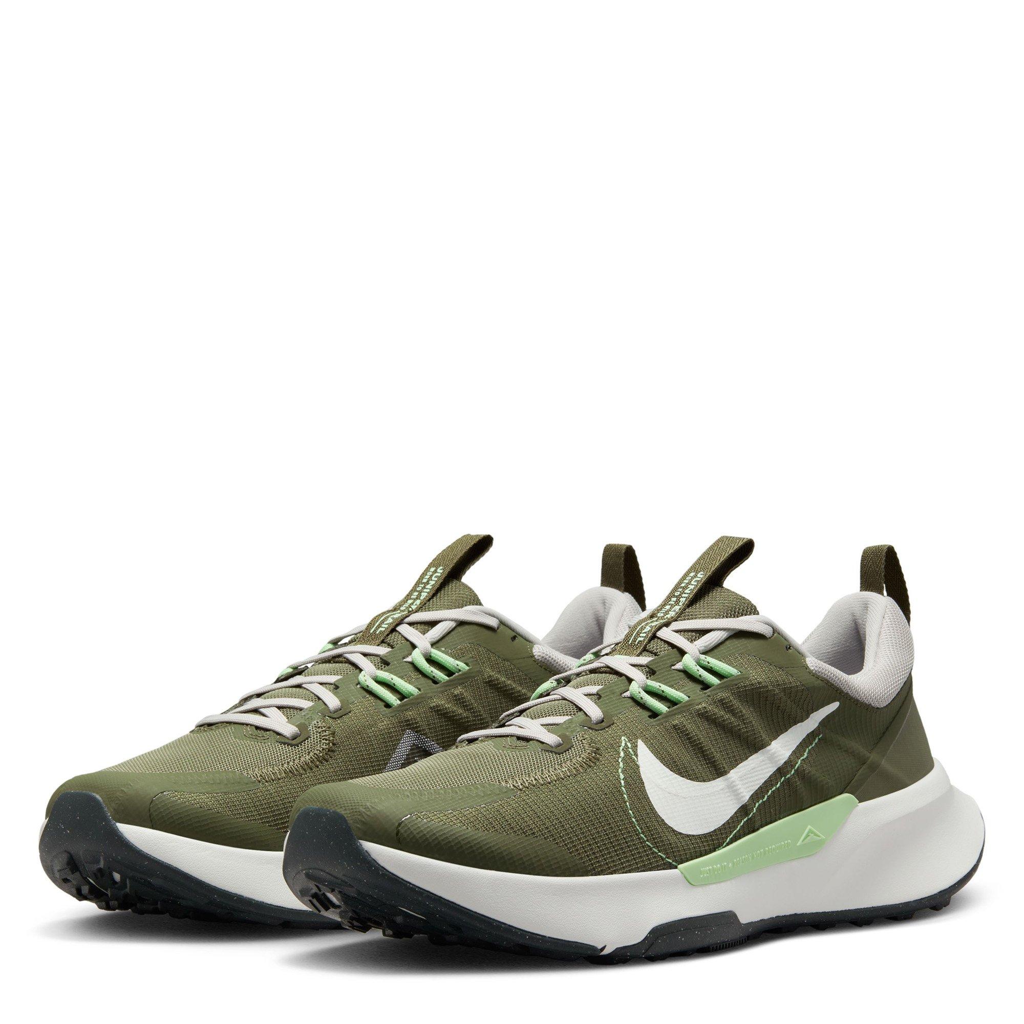 Olive/Wht-Iron - Nike - Juniper Trail 2 Next Nature Mens Trail Running Shoes - 5