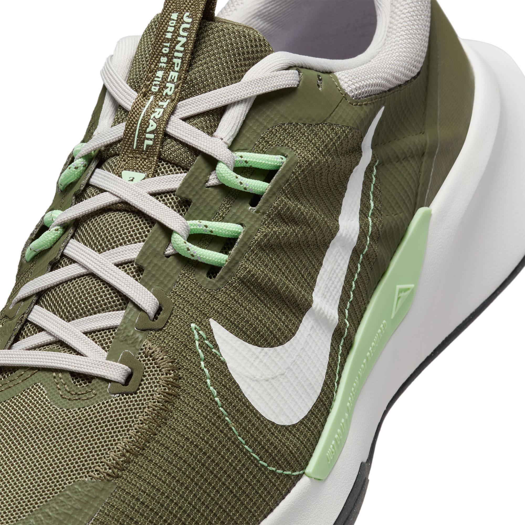Olive/Wht-Iron - Nike - Juniper Trail 2 Next Nature Mens Trail Running Shoes - 7