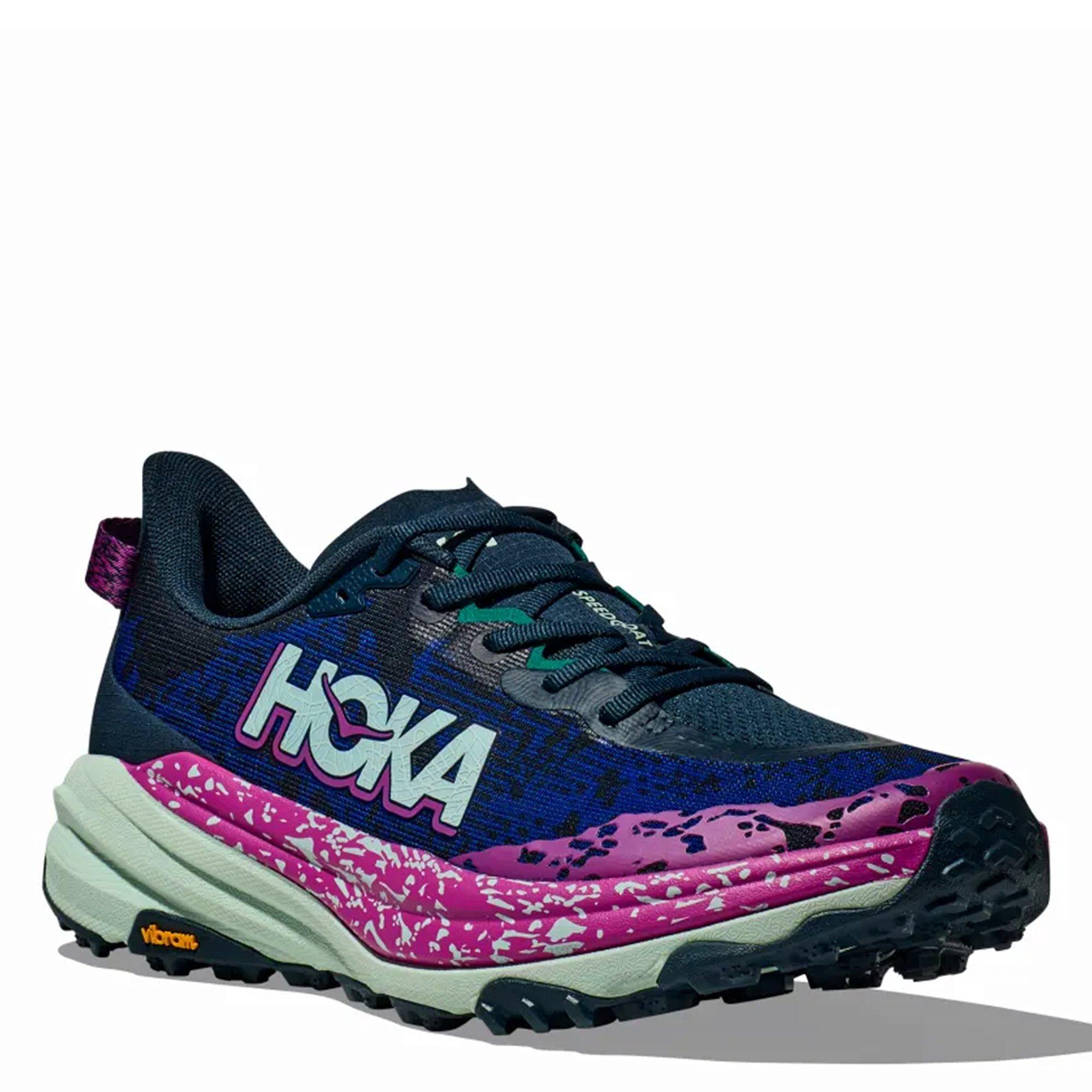 STORMY SKS/AQUA - Hoka - Speedgoat 6 Wide Mens Trail Running Shoes - 5