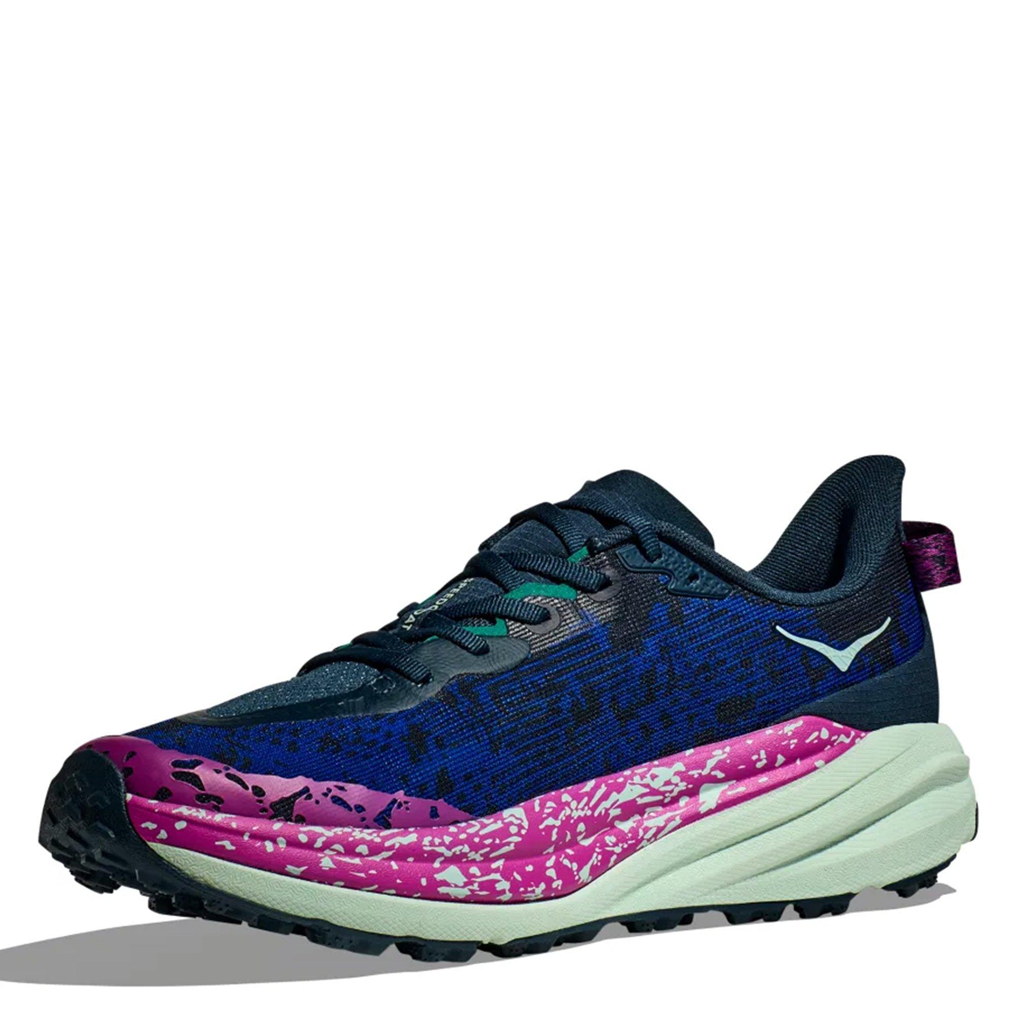 STORMY SKS/AQUA - Hoka - Speedgoat 6 Wide Mens Trail Running Shoes - 6