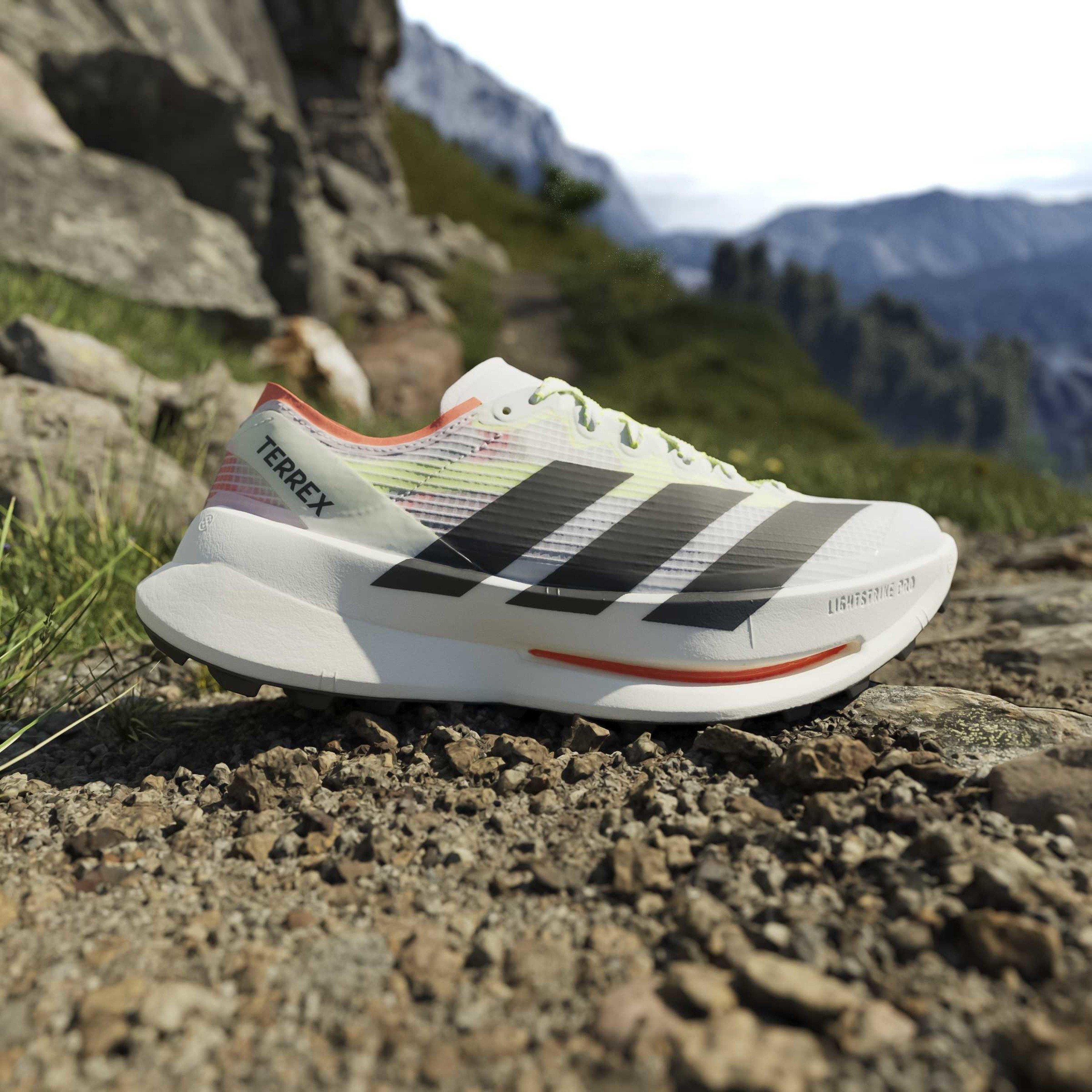 Bijelo/Crno - adidas - Men's Trail Running Shoes - 10