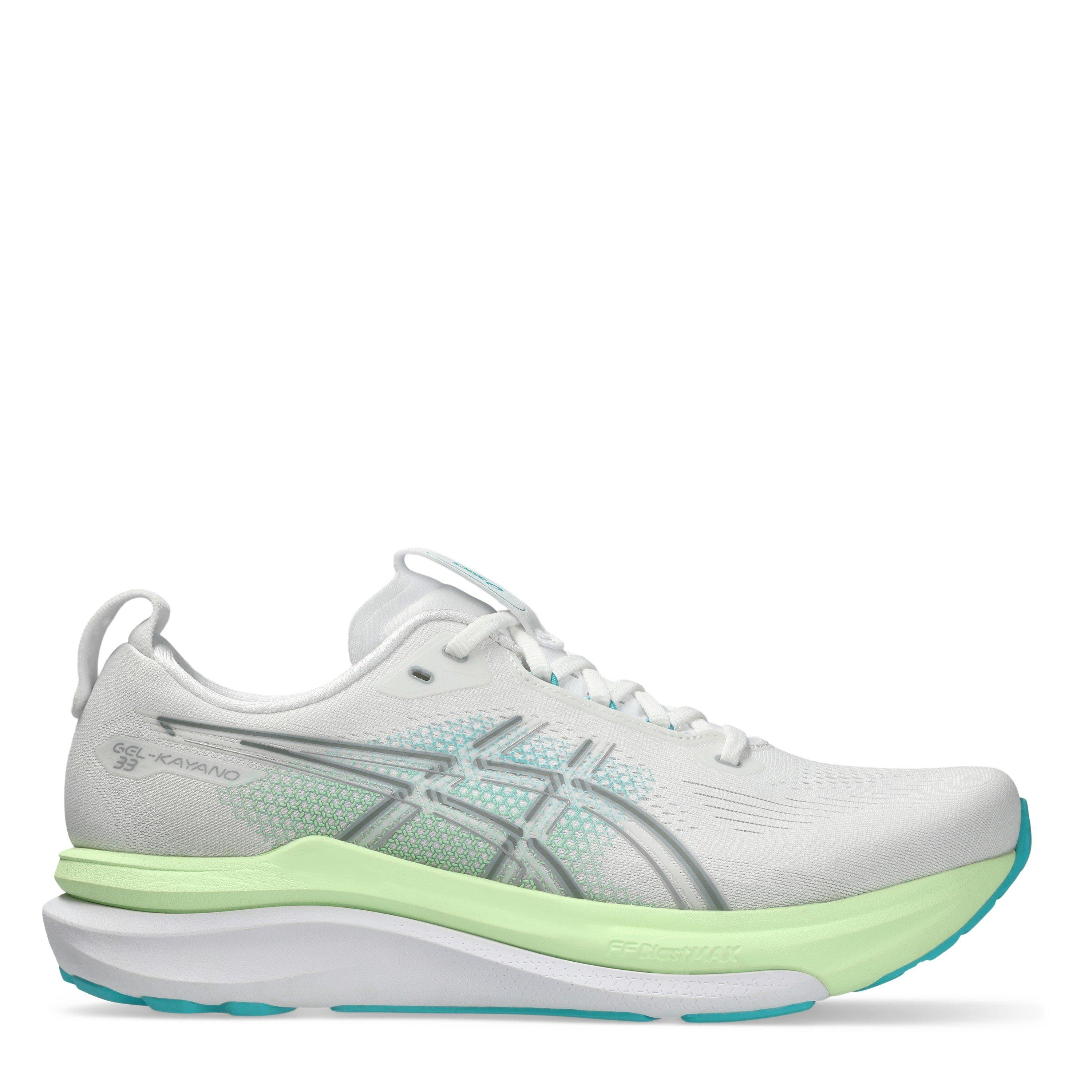 Wht/Energy Aqua - Asics - GEL-Kayano 33 Mens Running Shoes - 1