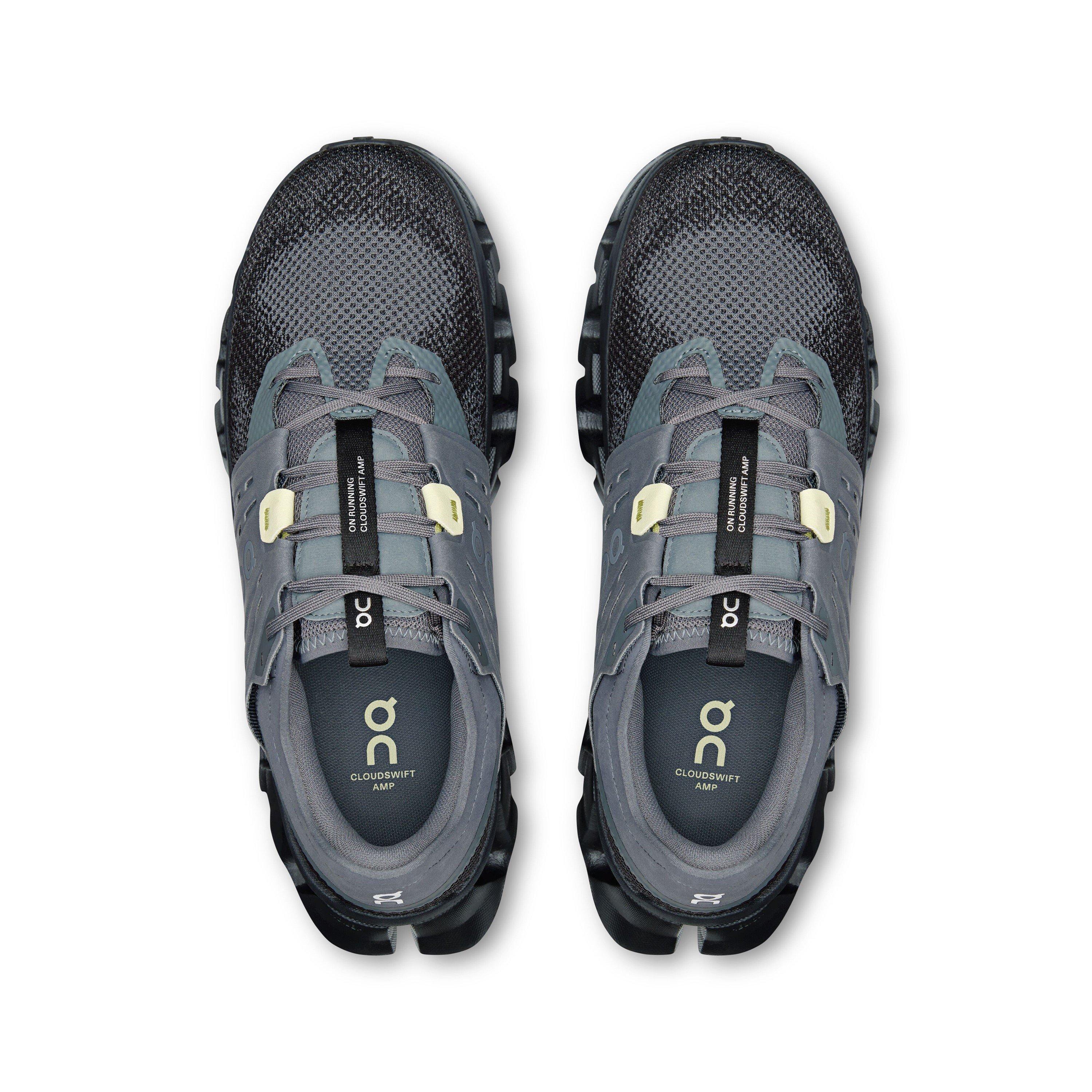 Stone/Black - On - Men's Cloudswift AMP Everyday Neutral Road Running Shoes - 4