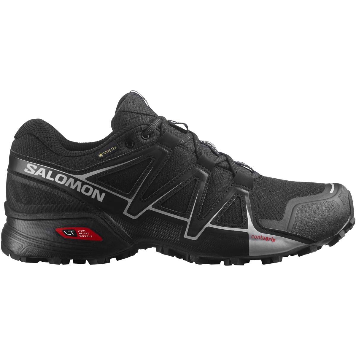 Schwarz/Schwarz - Salomon - Speedcross Vario 2 GoreTex Mens Trail Running Shoes - 1
