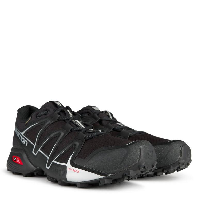 Noir/Noir - Salomon - Salomon Speedcross Vario 2 GoreTex Mens Trail Running Shoes - 3