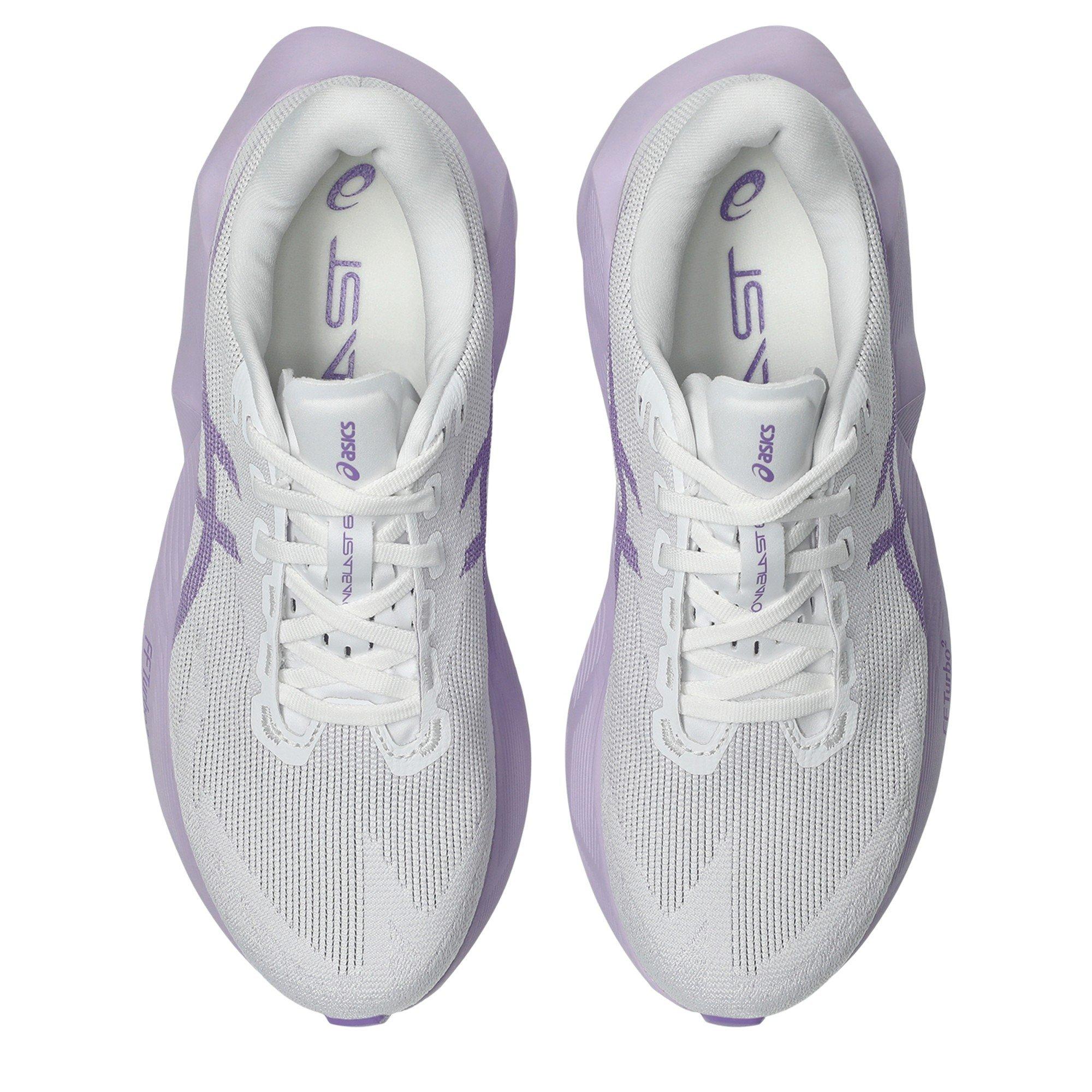Wht/Murasaki - Asics - Novablast 6 Womens Running Shoe - 6