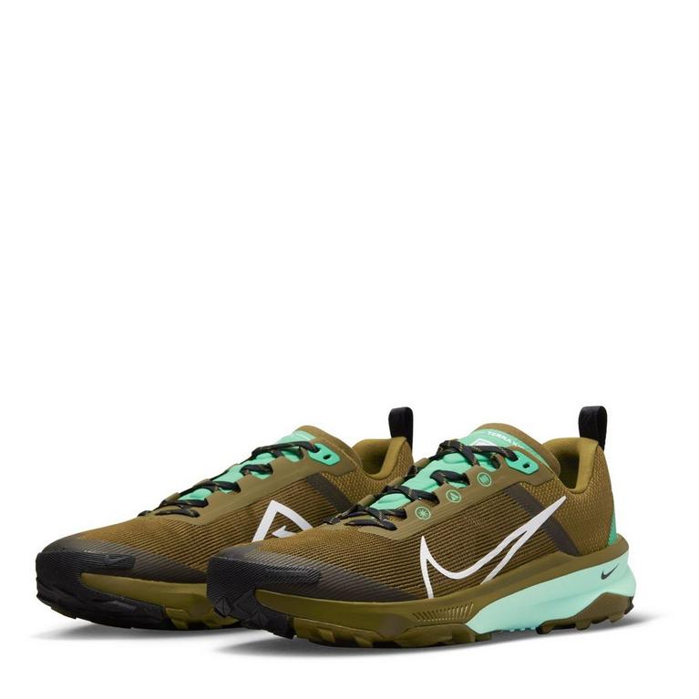 Olive/Vert - Nike - React Terra Kiger 9 Men's Trail Running Shoes - 4
