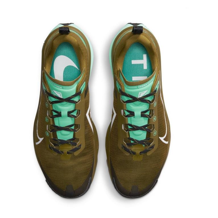 Olive/Vert - Nike - React Terra Kiger 9 Men's Trail Running Shoes - 6