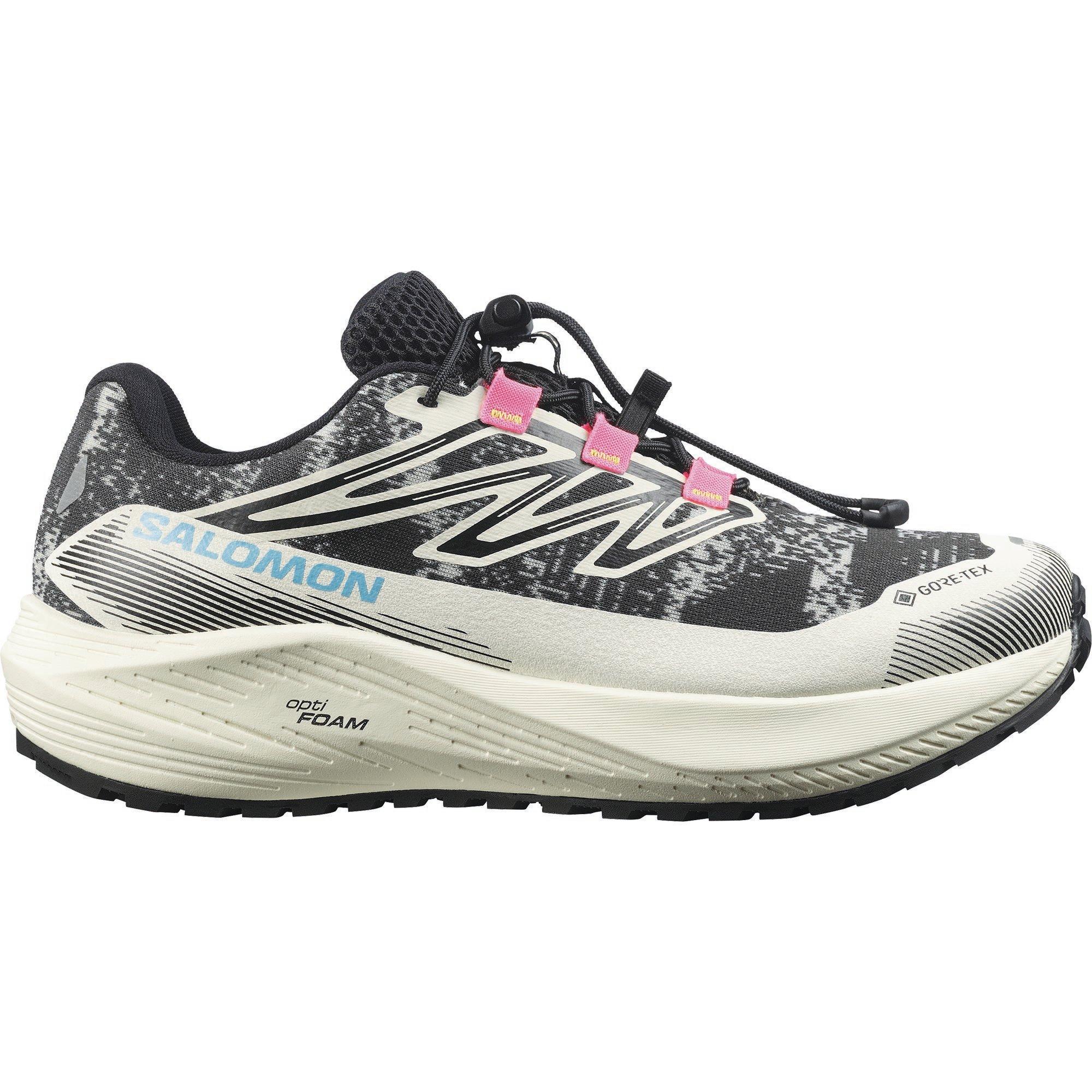 Salomon Women's Aero Flow Gravel Gtx Trail Running Shoes - Vanilla/Black - 5.5 (38.7)