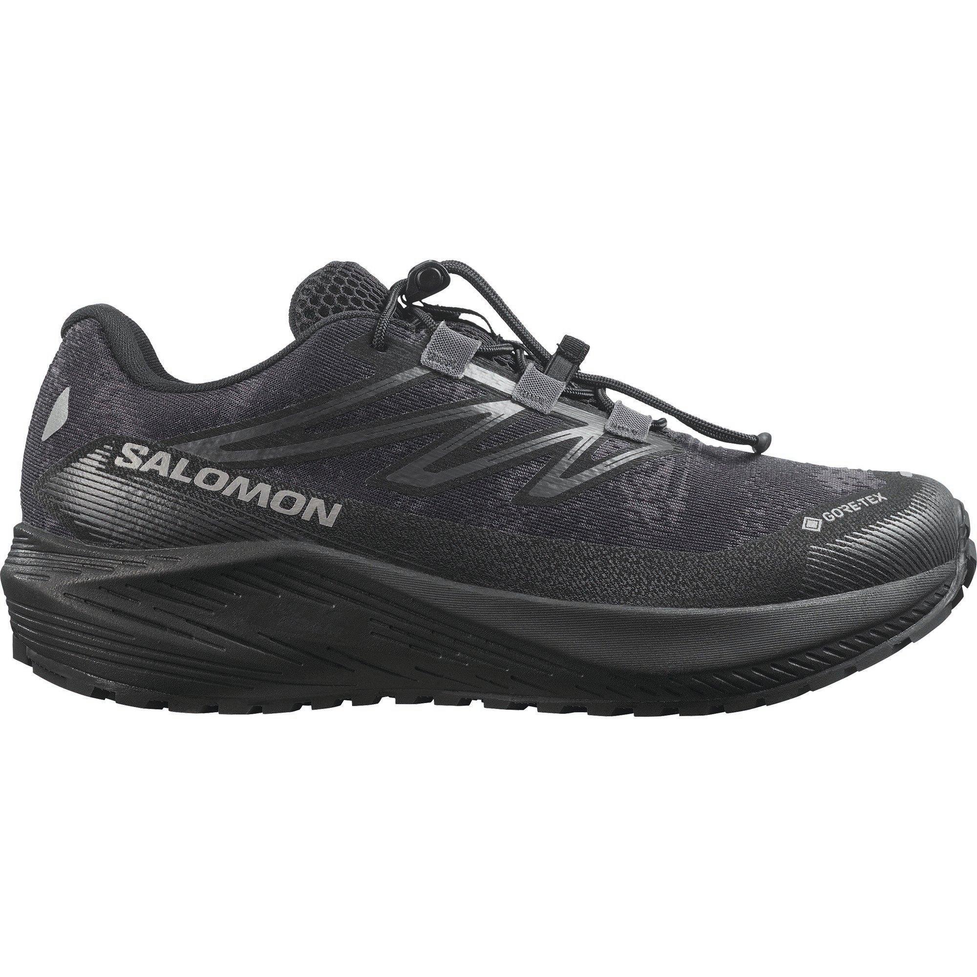 Salomon Women's Aero Flow Gravel Gtx Trail Running Shoes - Black/Black - 7 (40.7)