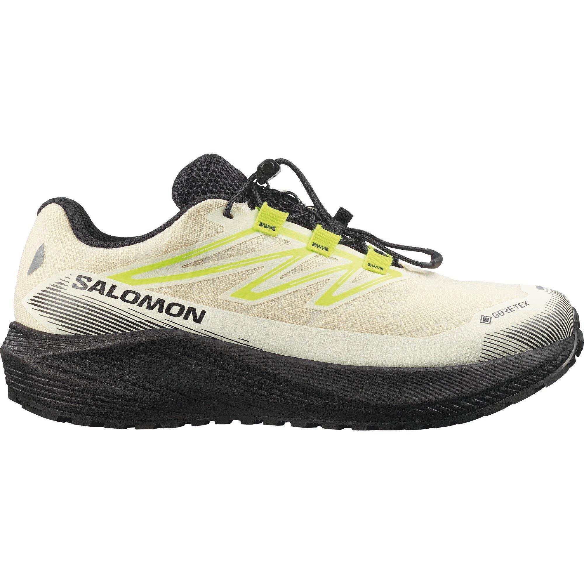 Salomon Men's Aero Flow Gravel Gtx Trail Running Shoes - Vanilla/Black - 9.5 (44)