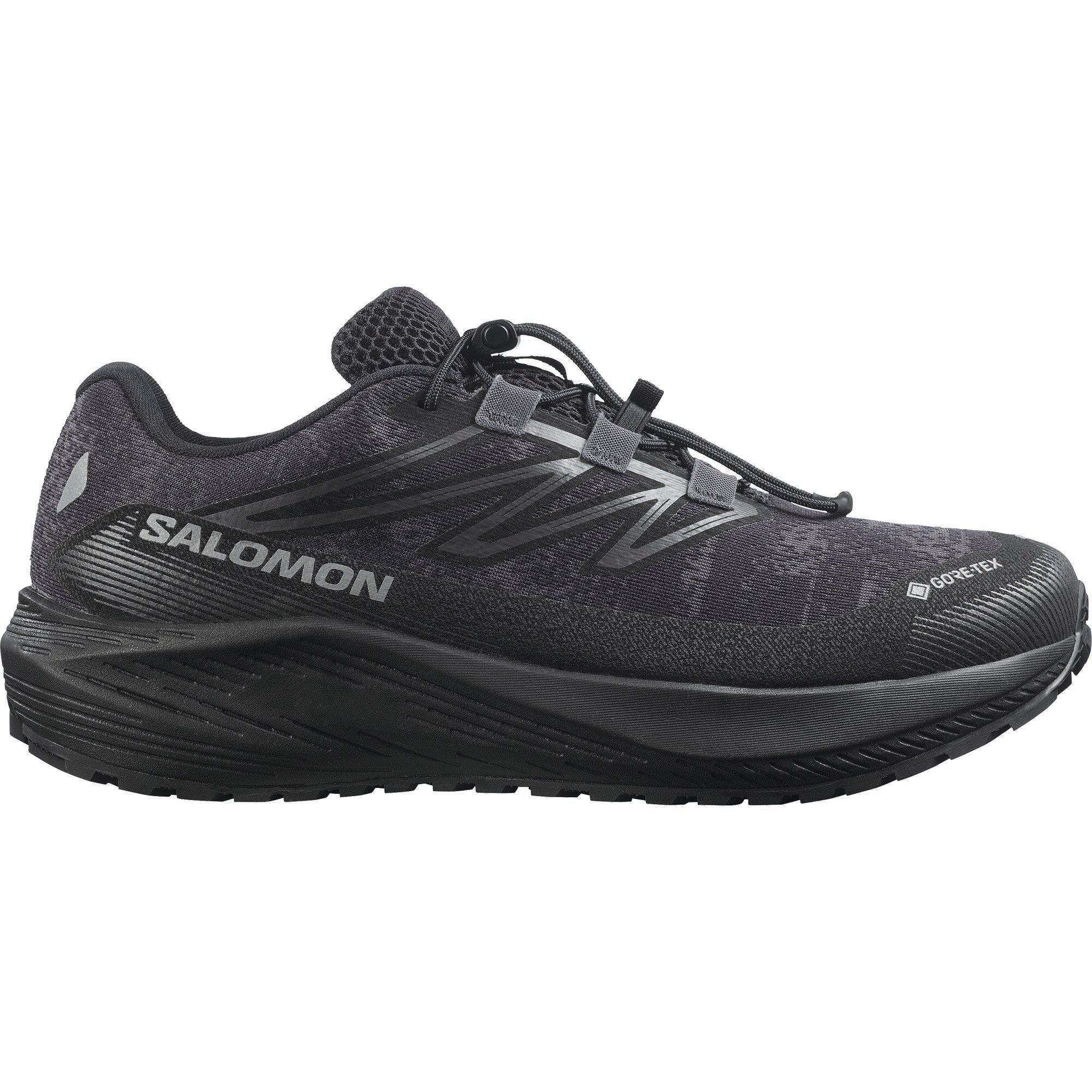 Salomon Men's Aero Flow Gravel Gtx Trail Running Shoes - Black/Black - 9 (43.3)