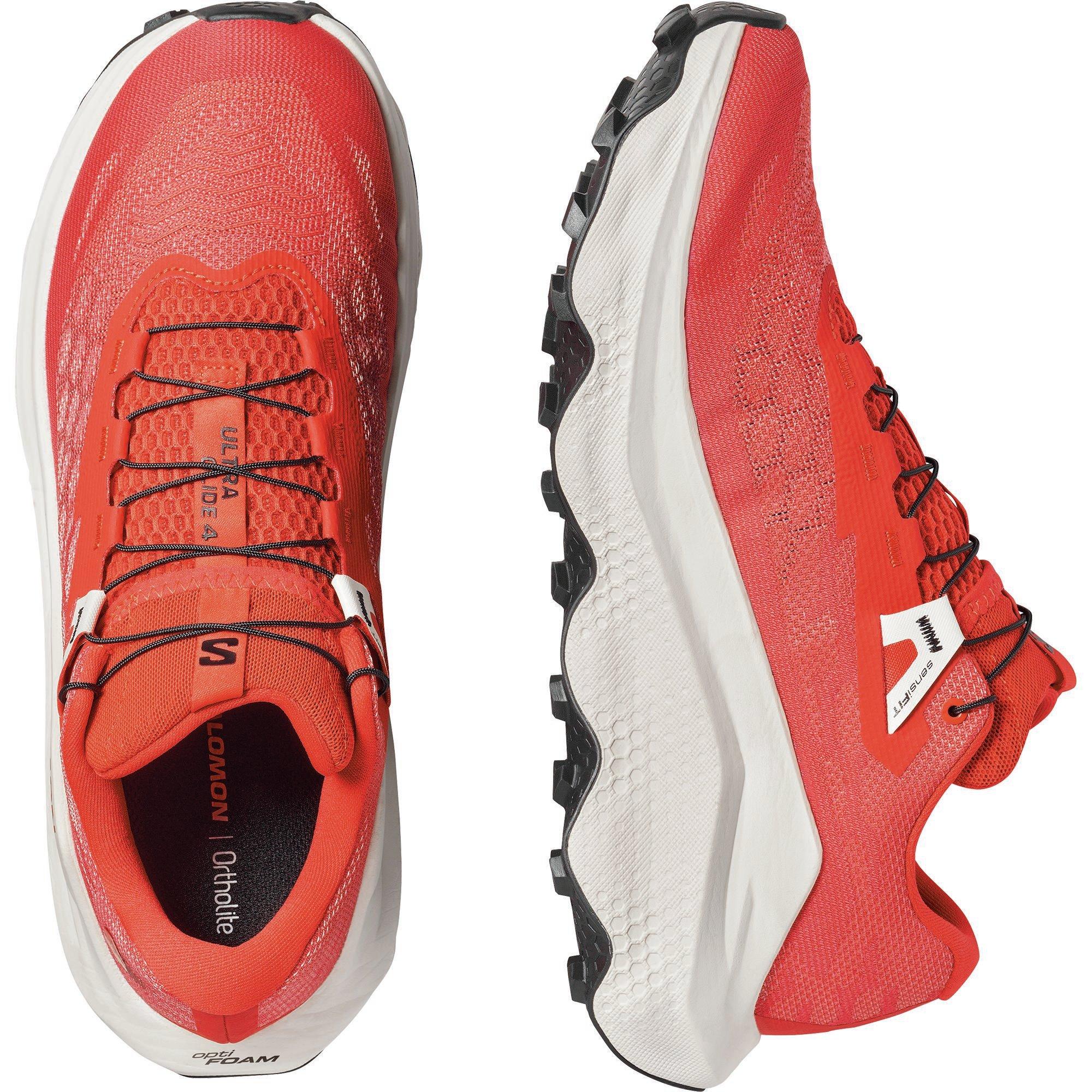 Fire/Vanilla - Salomon - Ultra Glide 4 Trail Running Shoes Mens - 4