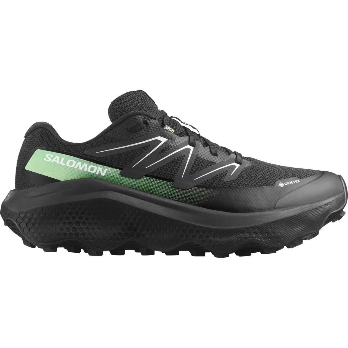 Black/Patin - Salomon - Shoes Ultra Flow 2 Gtx Black/Black/Patin Trail Running Mens - 1