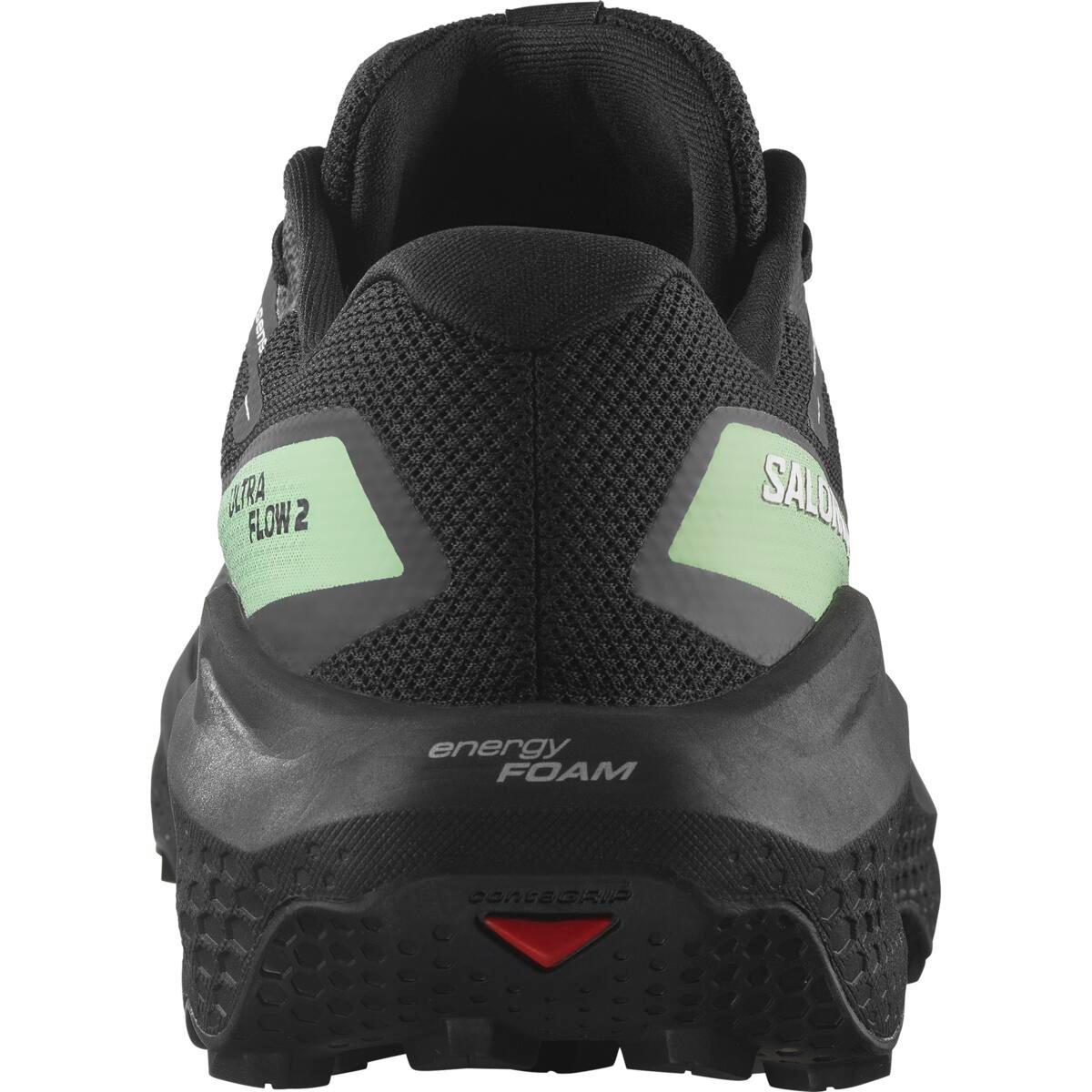 Black/Patin - Salomon - Shoes Ultra Flow 2 Gtx Black/Black/Patin Trail Running Mens - 4