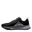 Noir/Gris - Nike - React Pegasus 4 Mens Trail Running Shoes - 2