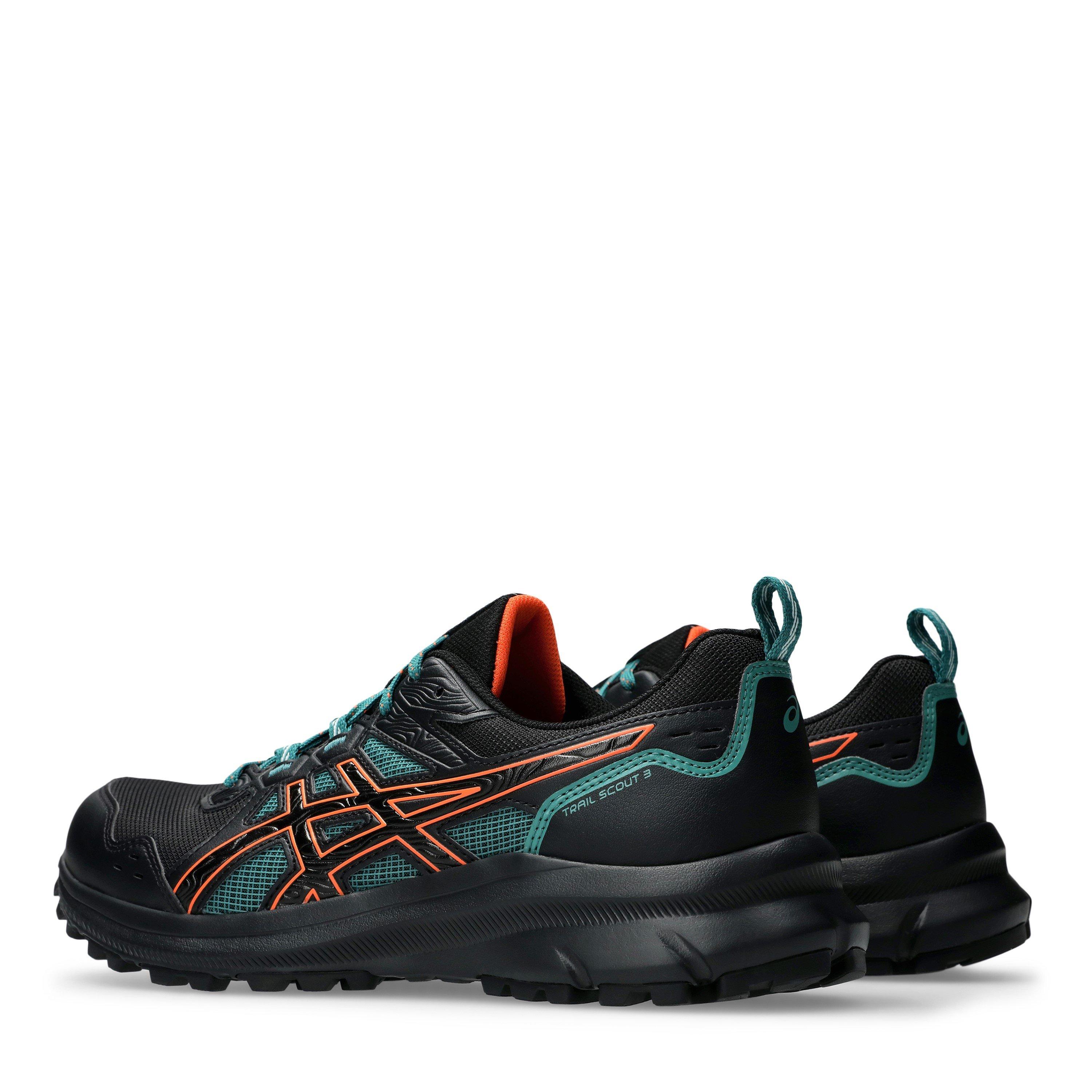 BLACK/ORANGE - Asics - Trail Scout 3 Mens Trail Running Shoes - 5