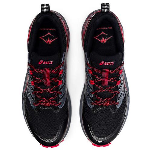 BLACK/ELEC RED - Asics - GEL Trabuco Terra Mens Trail Running Shoes - 3